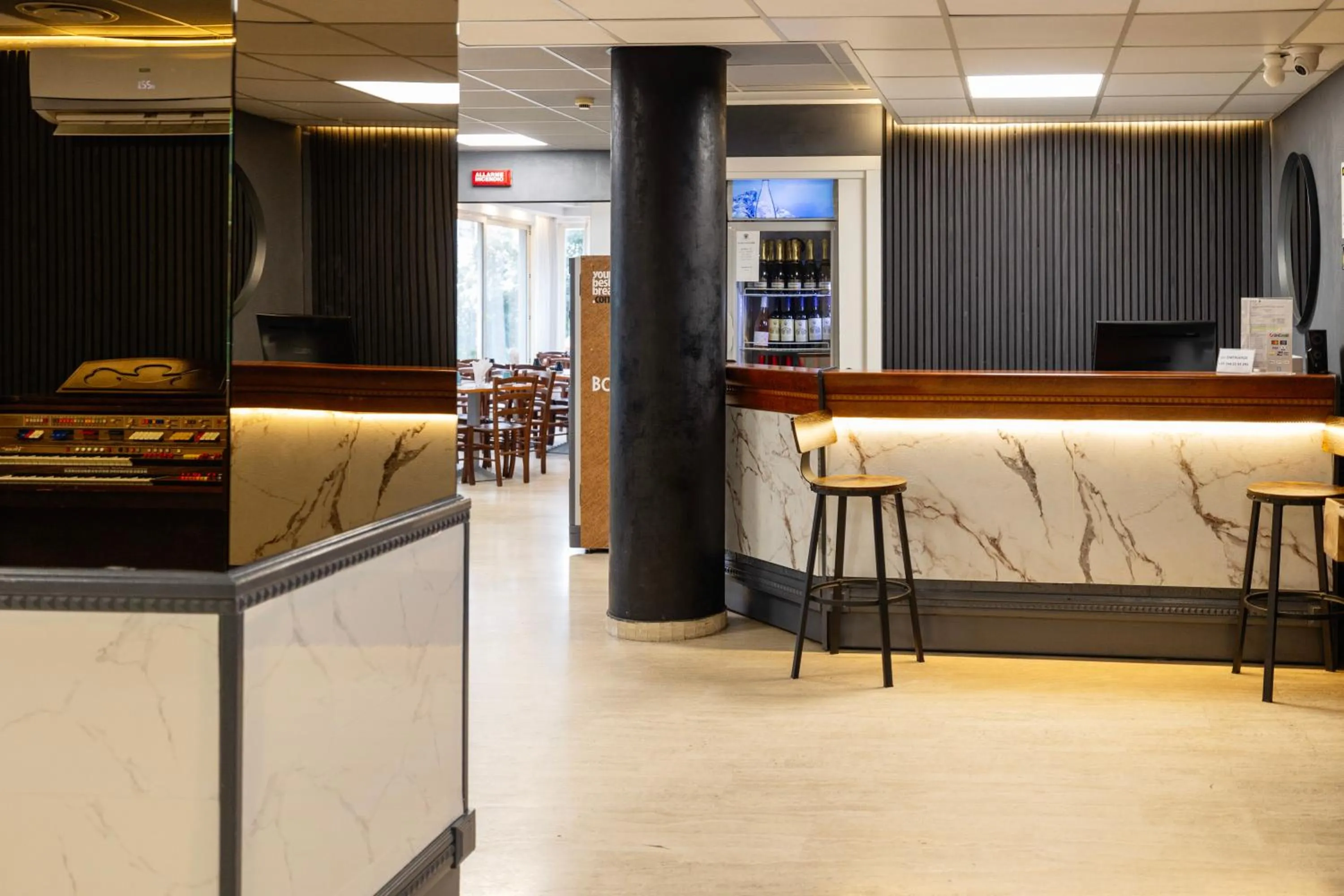 Lobby or reception in Scheppers Hotel