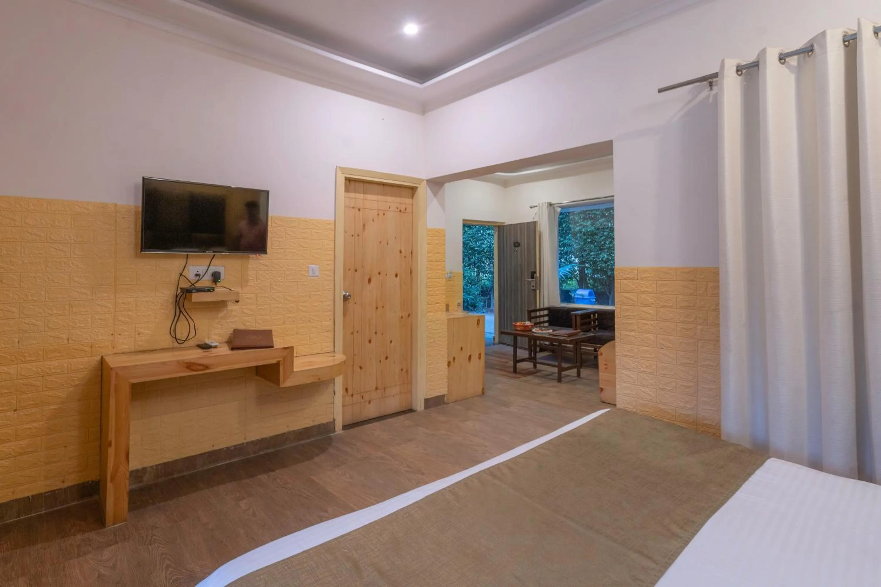 View (from property/room), Bed in The Tattwaa Corbett Spa and Resort