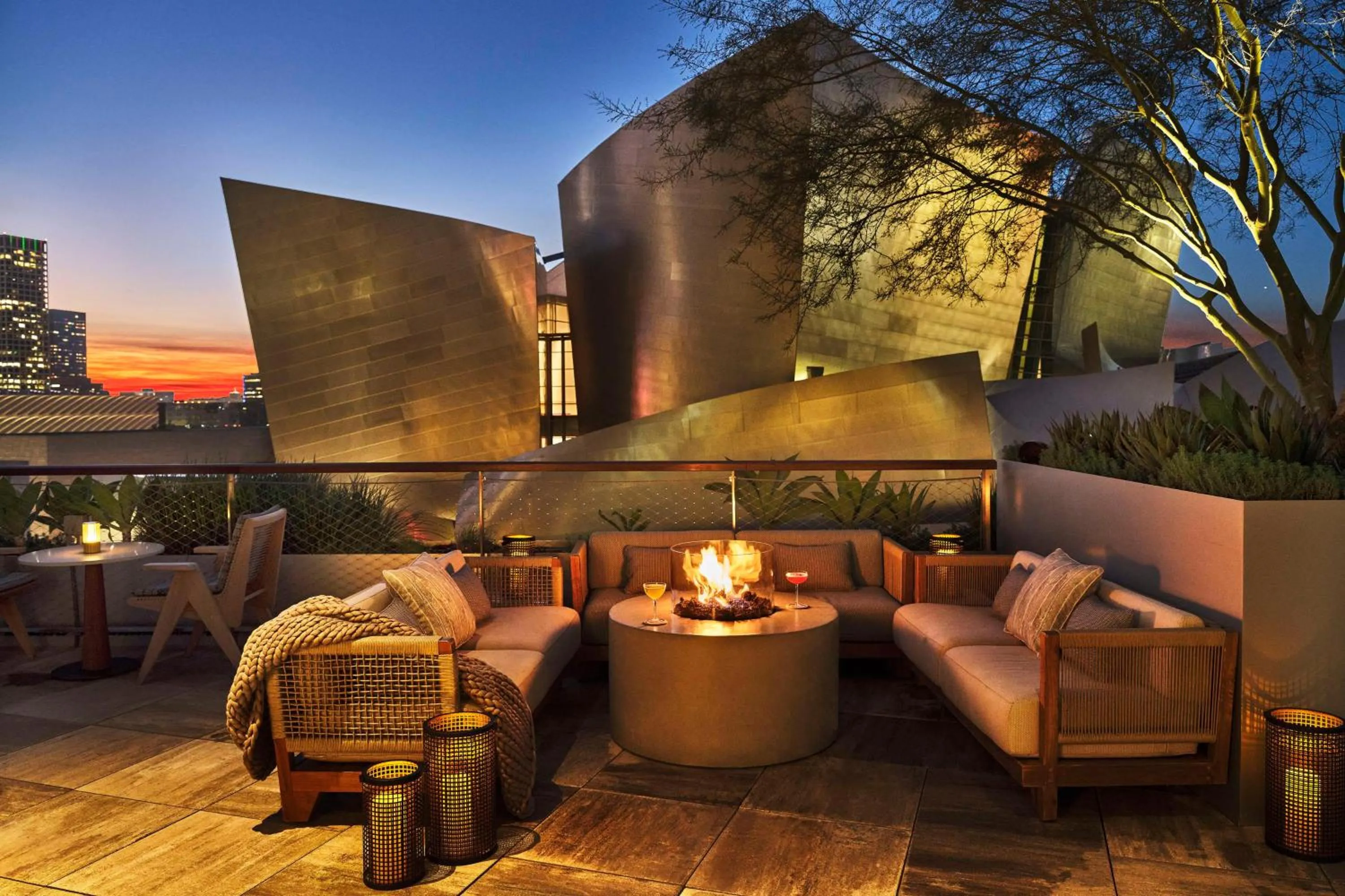 Patio in Conrad Los Angeles