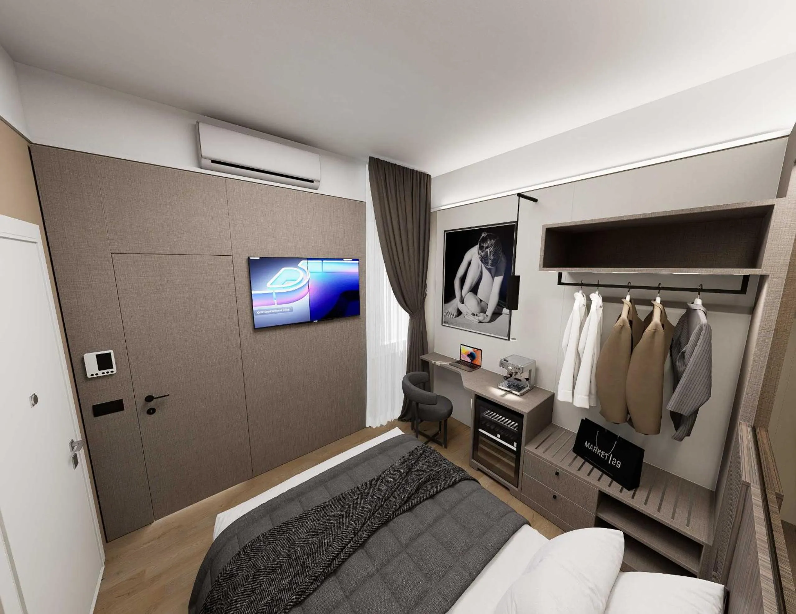 Bedroom, Bed in Hotel Metropolitan