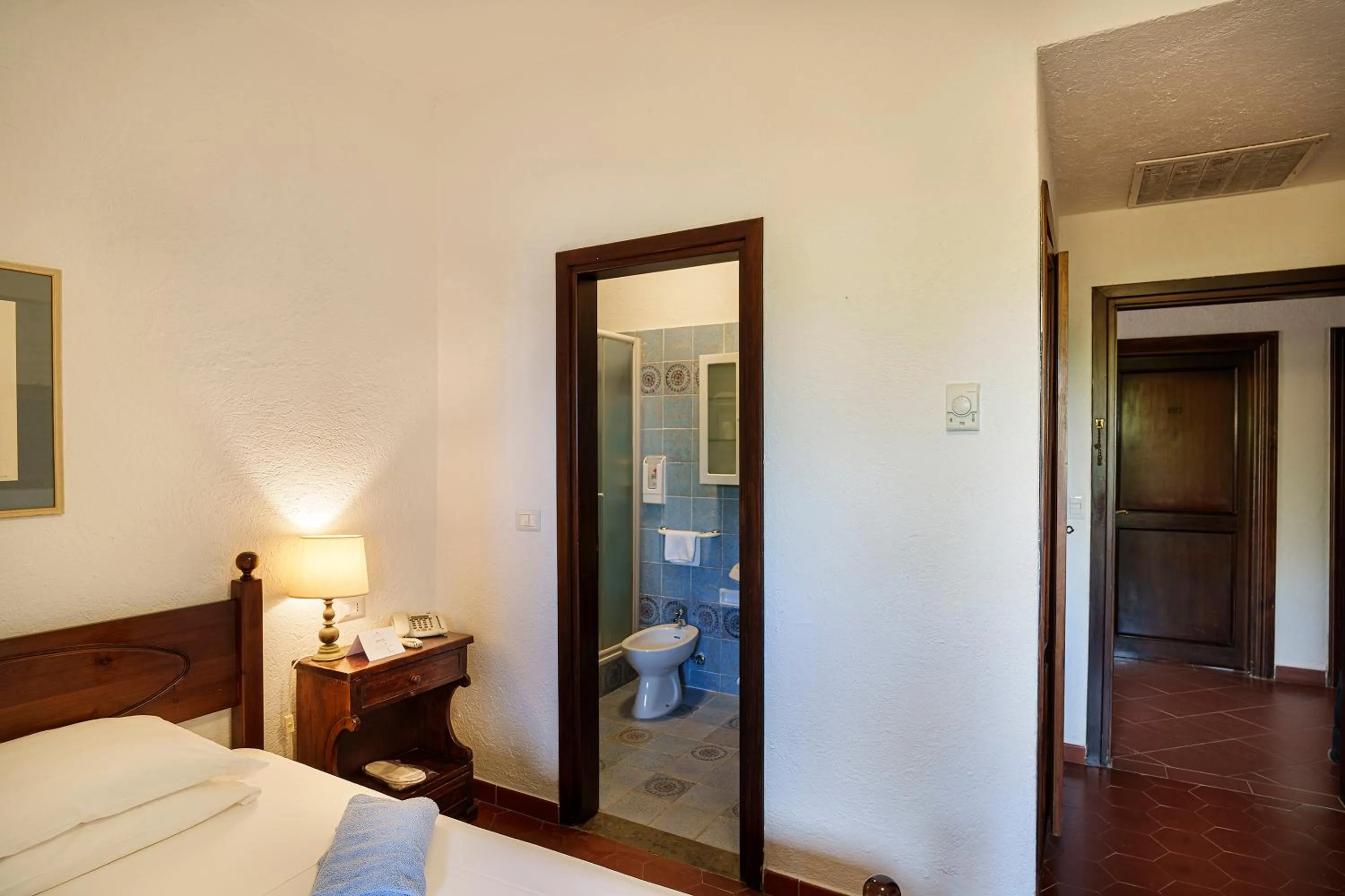 Bed in Hotel Le Dune