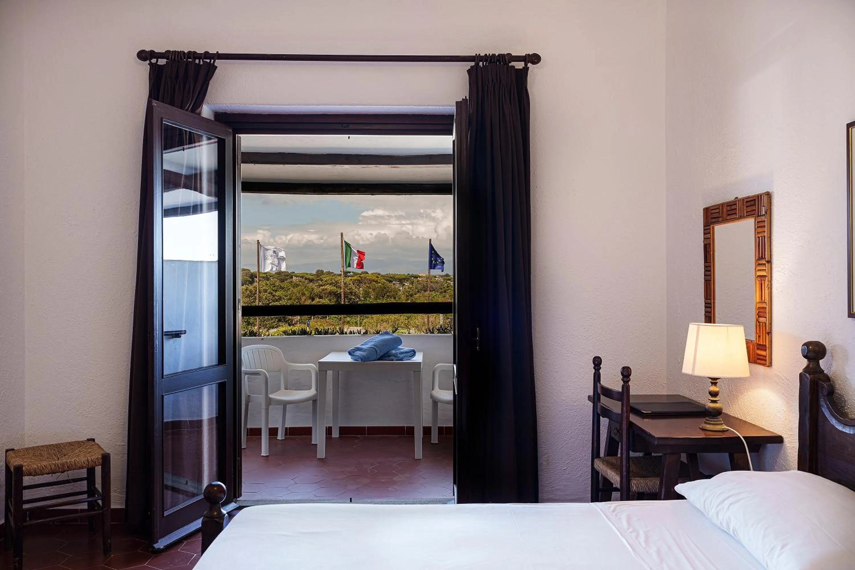 Bed in Hotel Le Dune