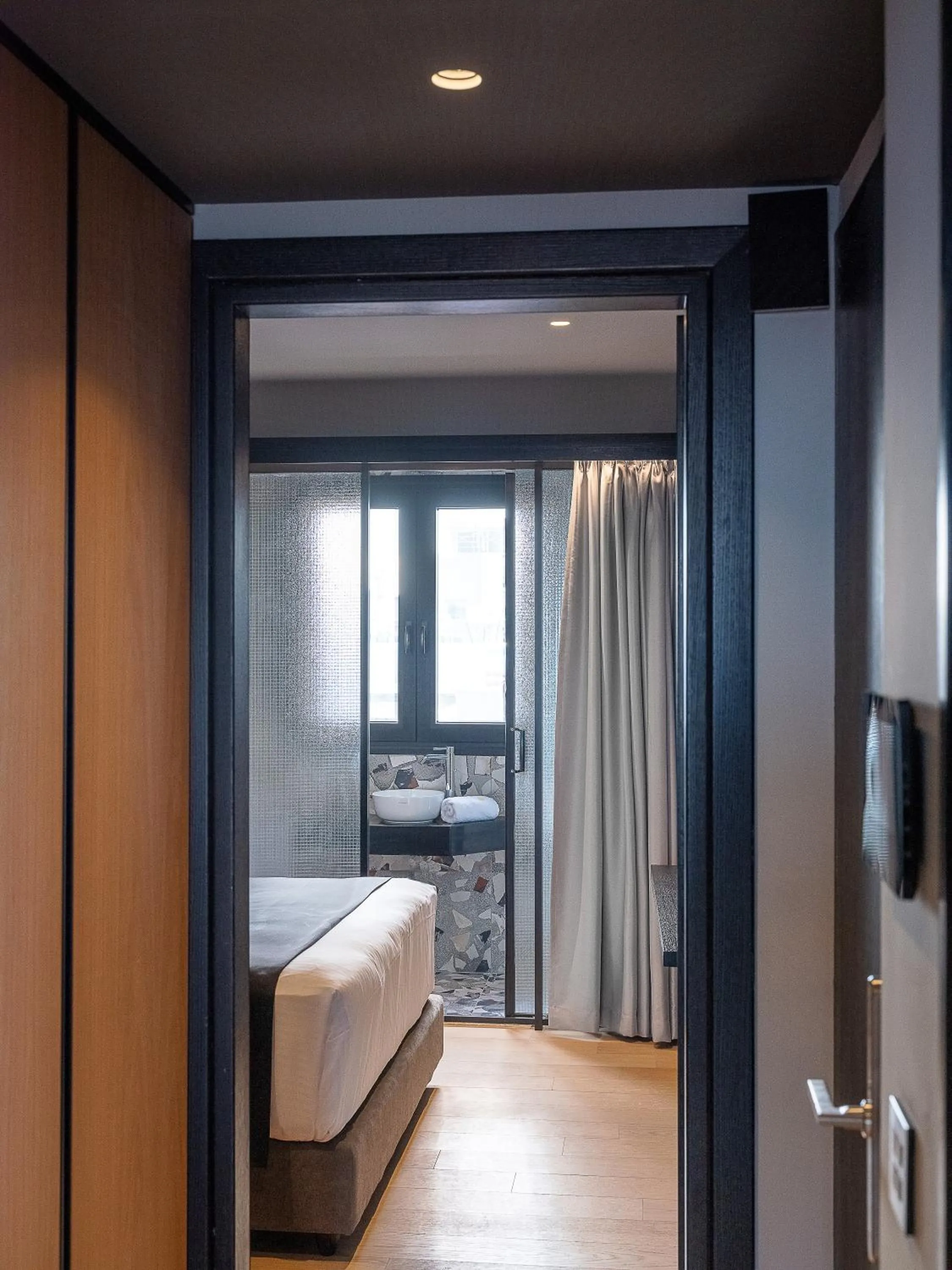 Shower, Bed in 3 Pines Design Living