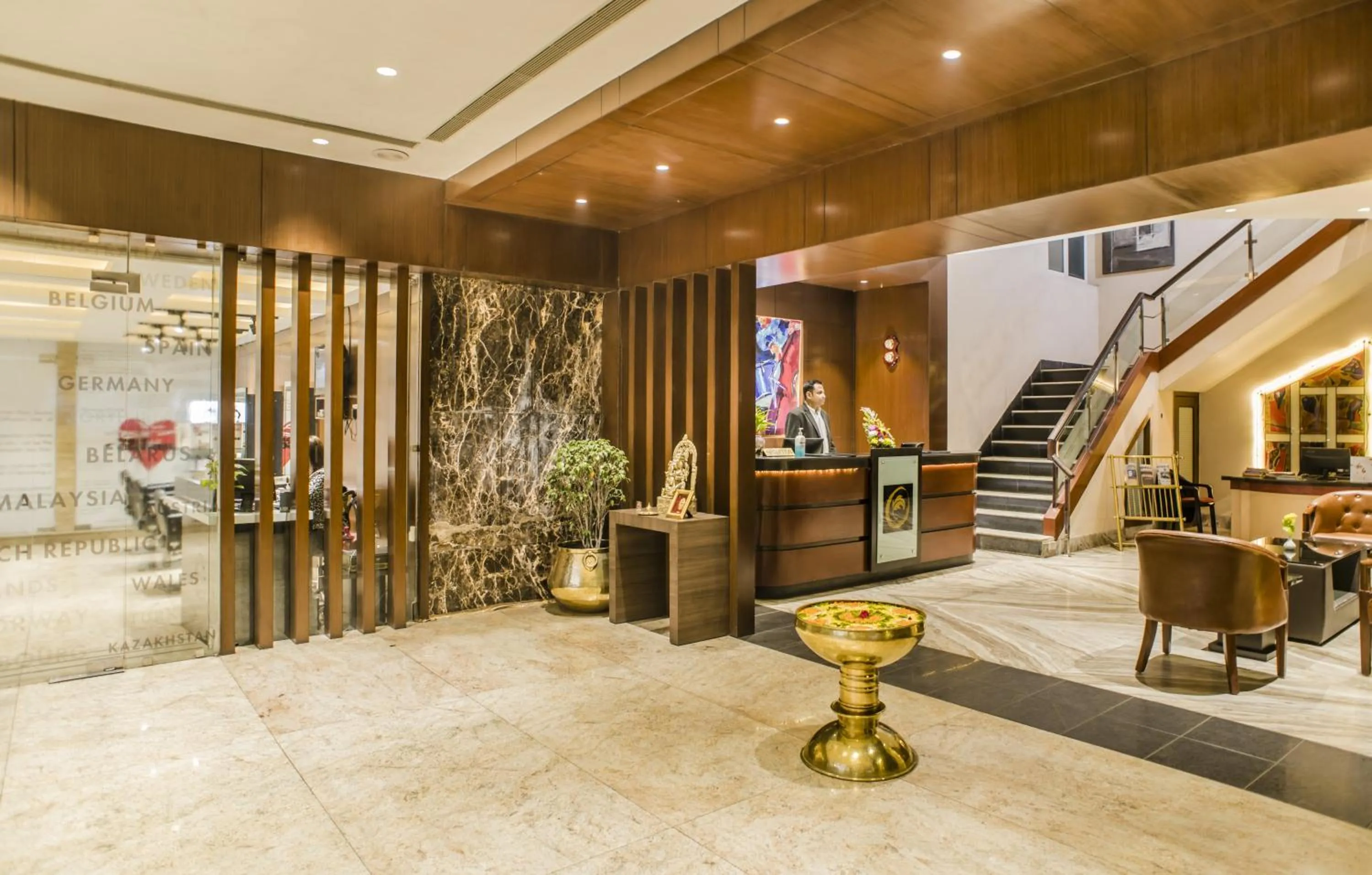 Lobby or reception in The Citi Residenci Hotel - Asansol