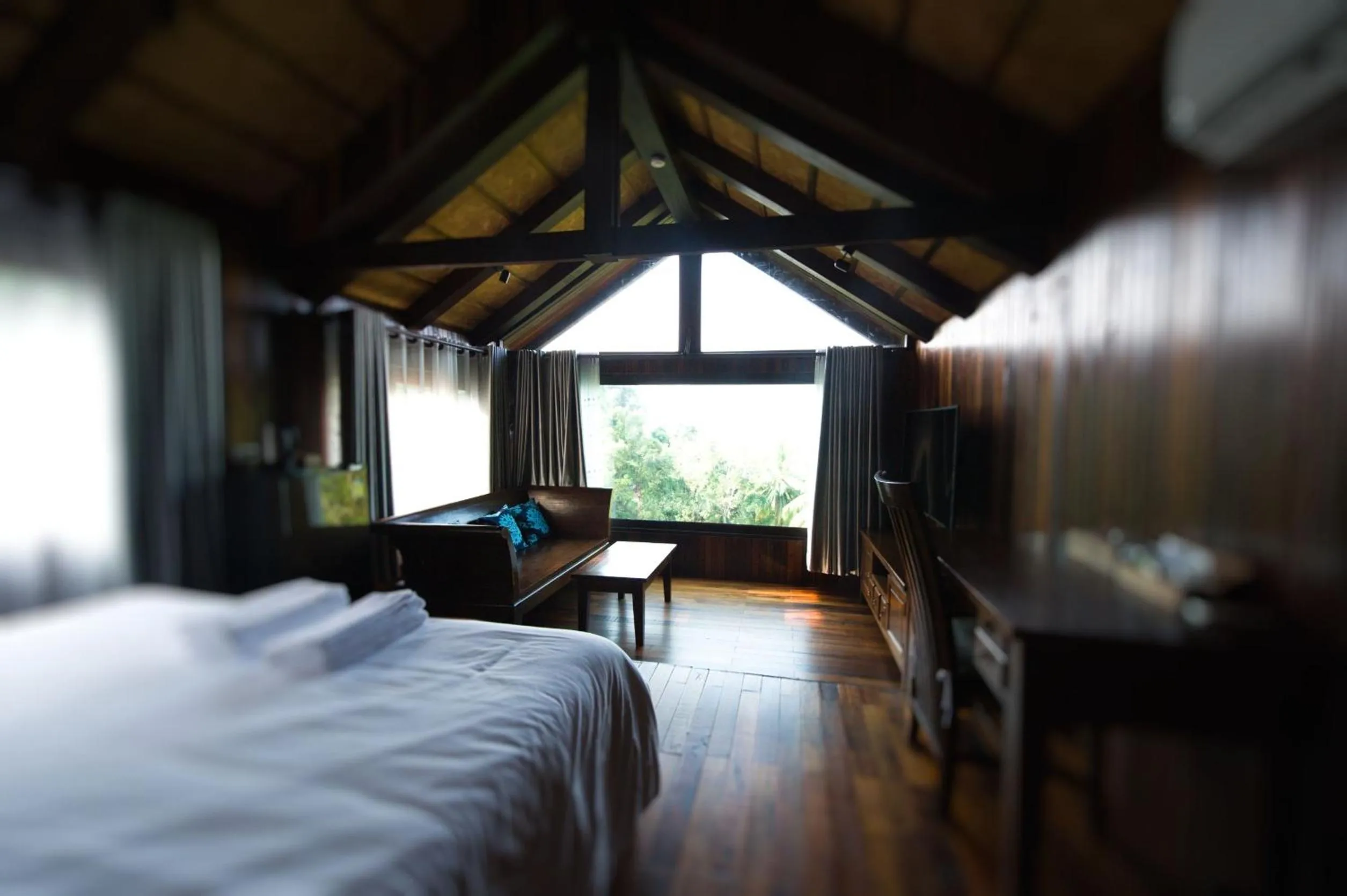 Bed in Kawarin Secret Hut Hotel and Resort