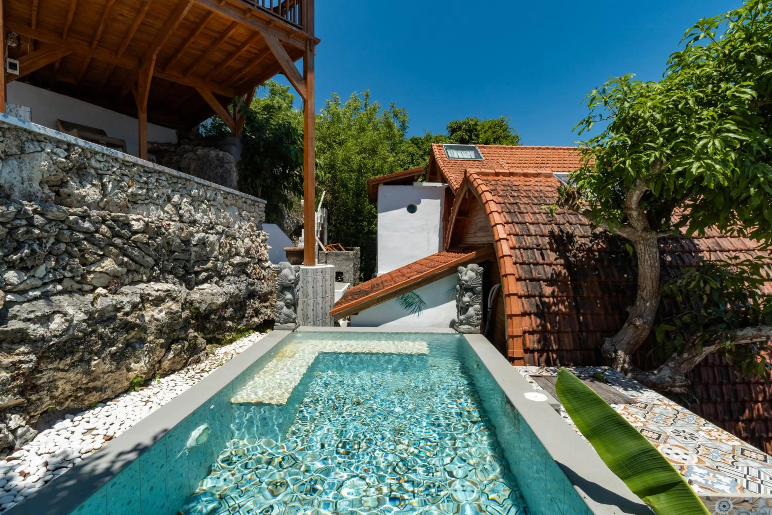 Garden view in Butterfly Villas Nusa Ceningan