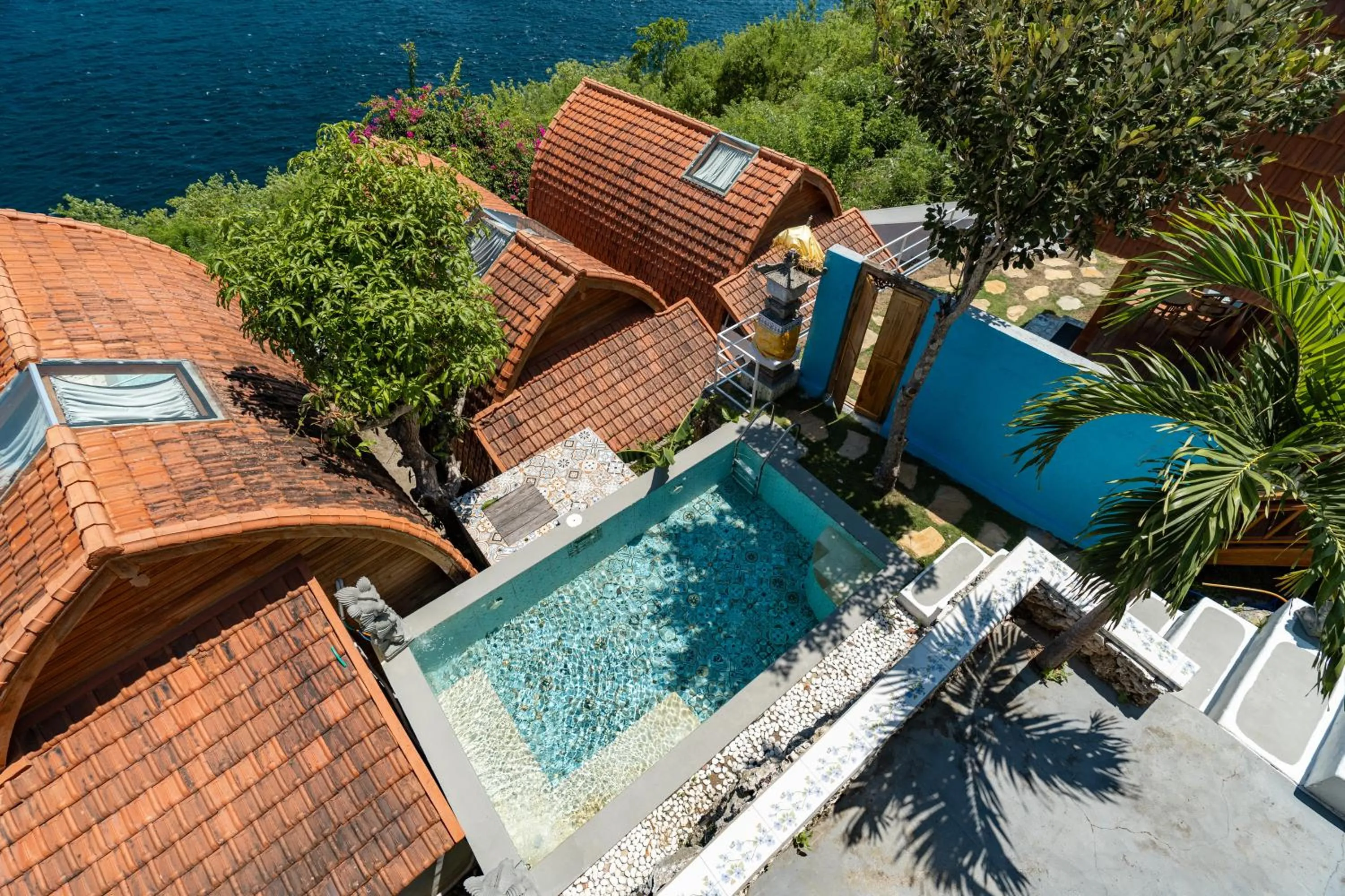 Garden view in Butterfly Villas Nusa Ceningan