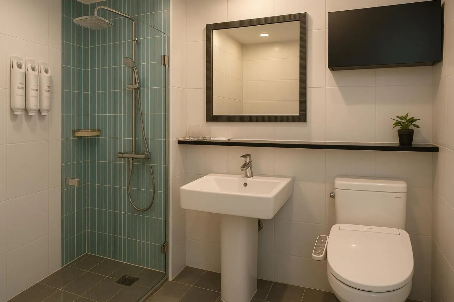 Shower in Hallim Resort