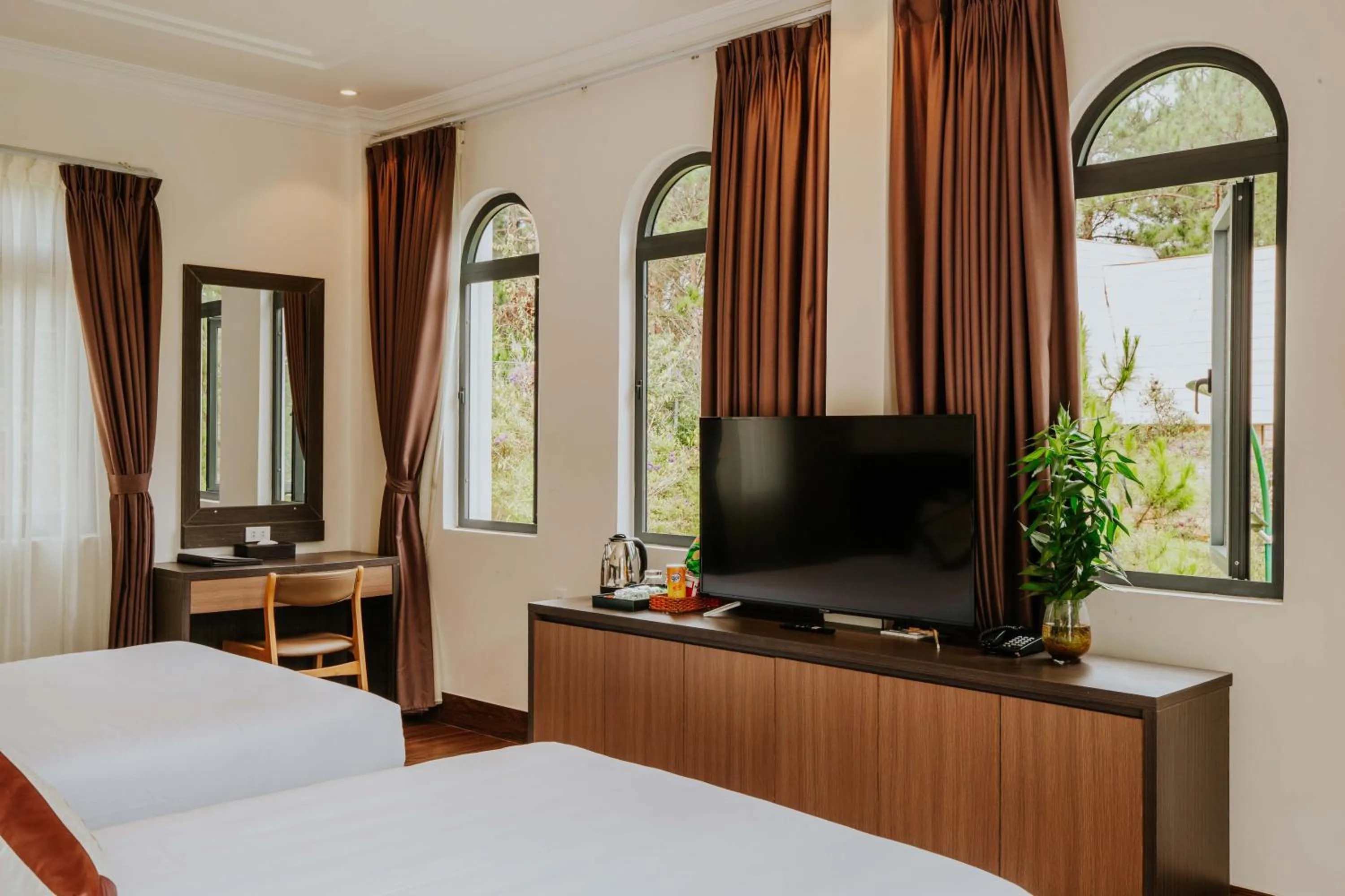 Bed in Rừng Lá Kim Resort