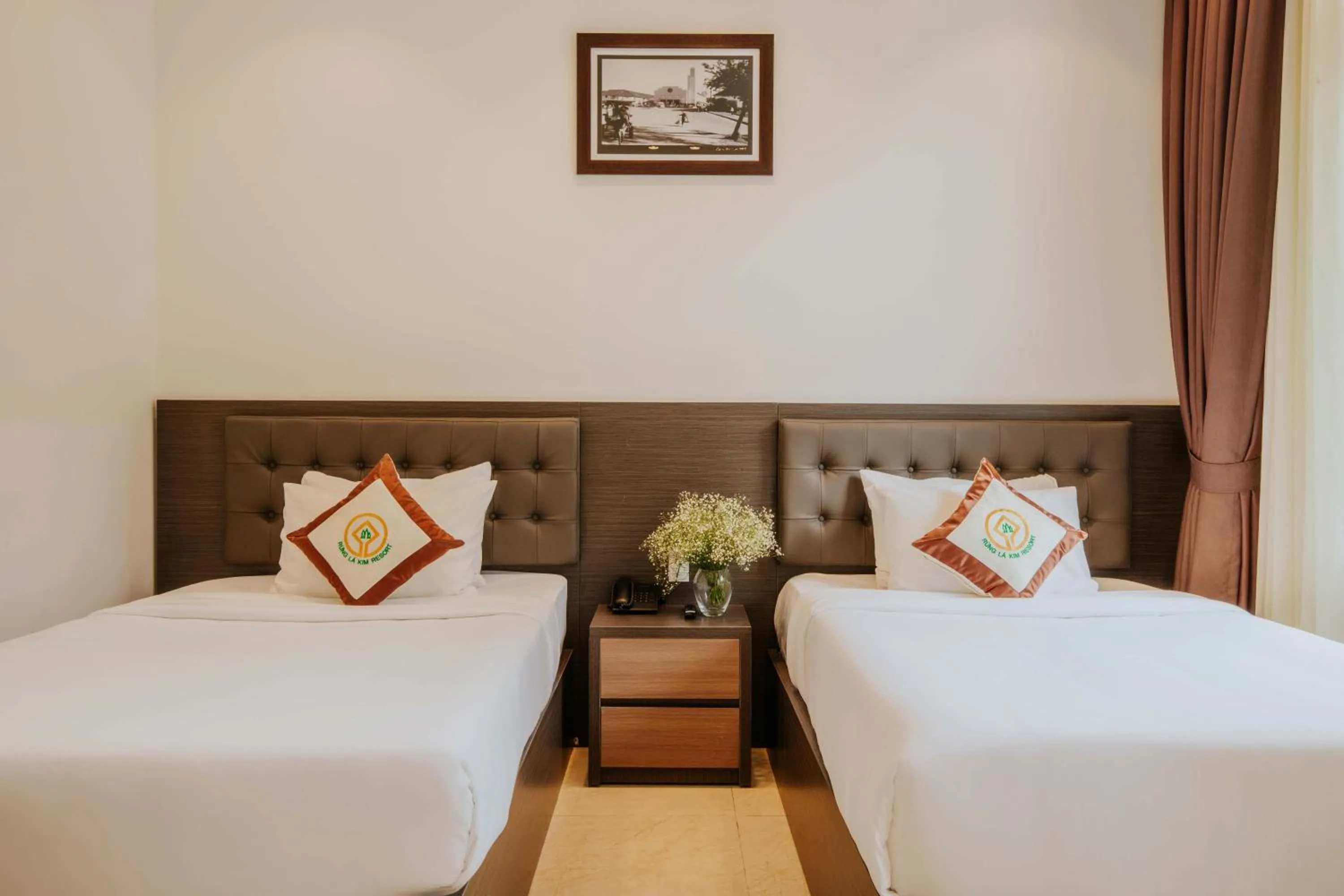 Bed in Rừng Lá Kim Resort