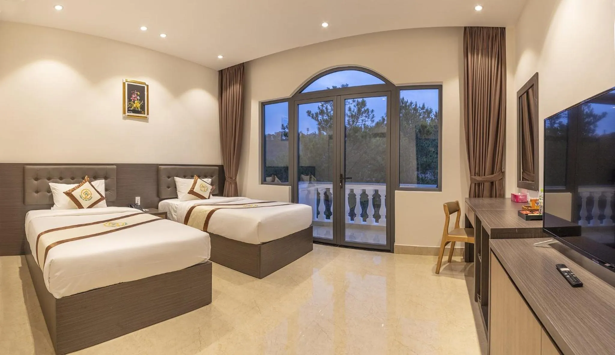 Bed in Rừng Lá Kim Resort