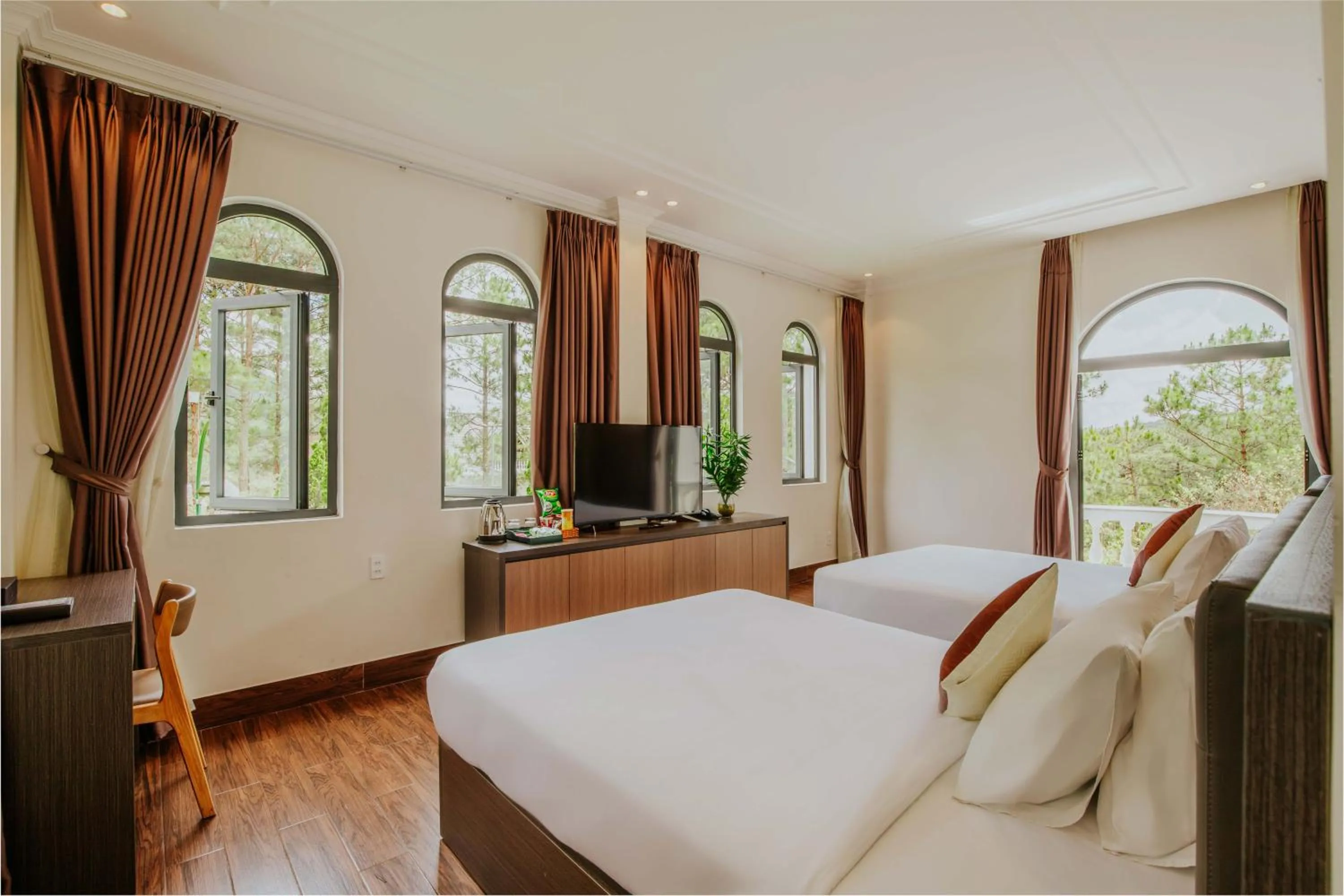 Bed in Rừng Lá Kim Resort