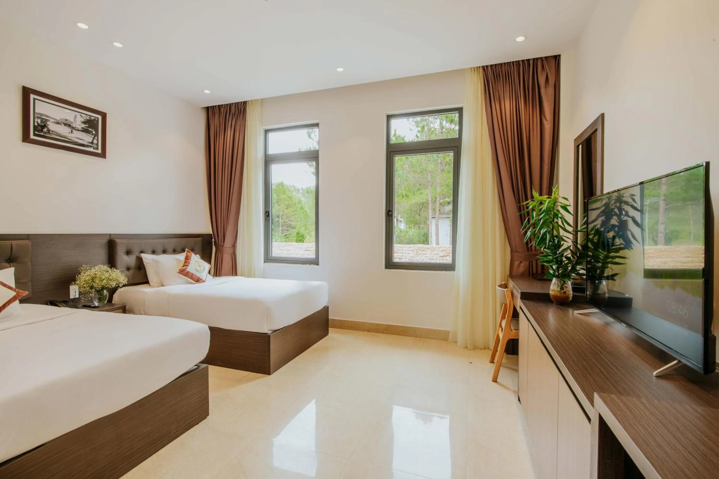 Bed in Rừng Lá Kim Resort