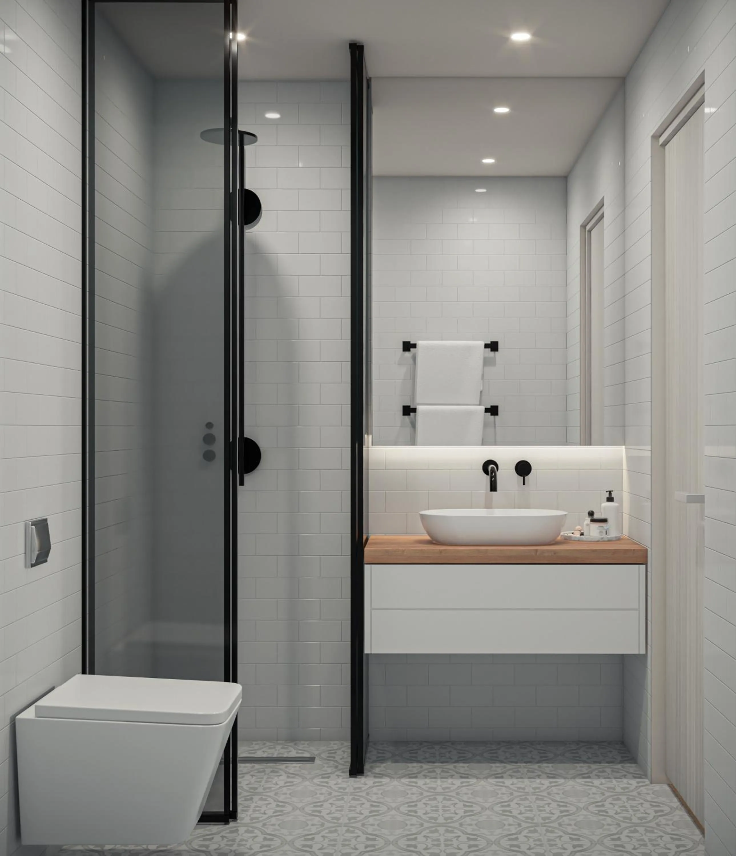 Shower in Nikon Boutique Hotel