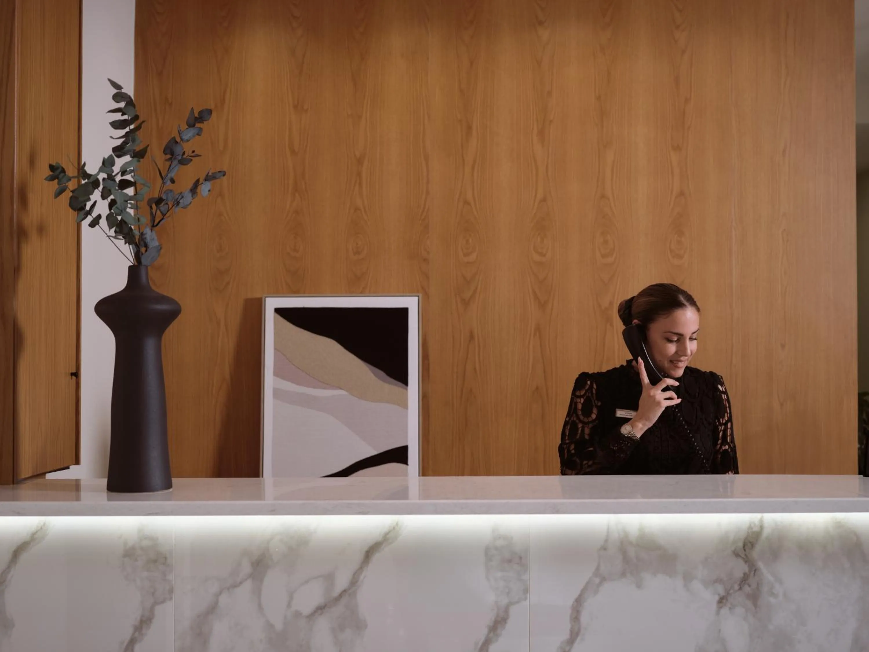 Lobby or reception in Nikon Boutique Hotel