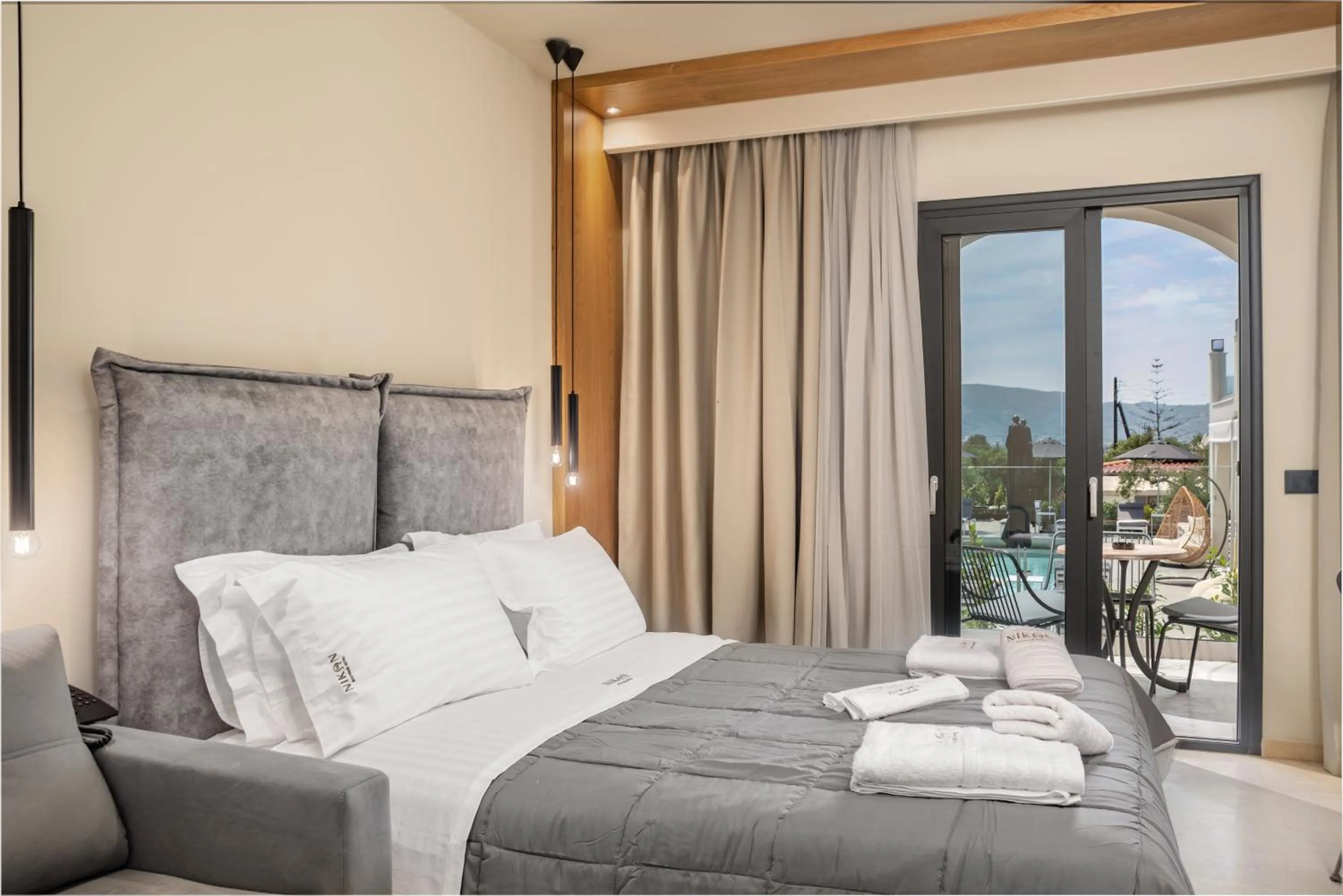 View (from property/room), Bed in Nikon Boutique Hotel