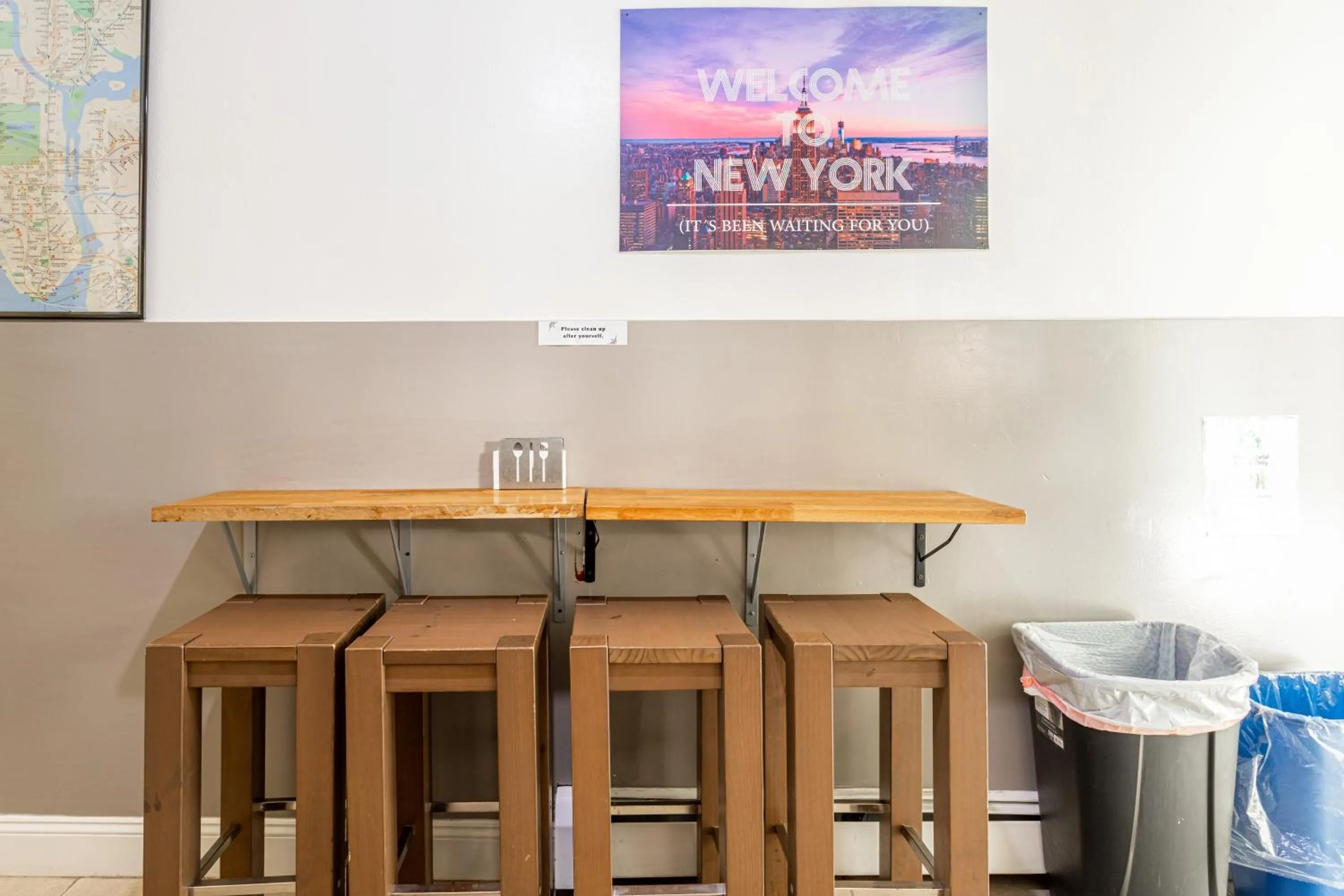 Seating area in Best Room To Visit NYC-Subway Access