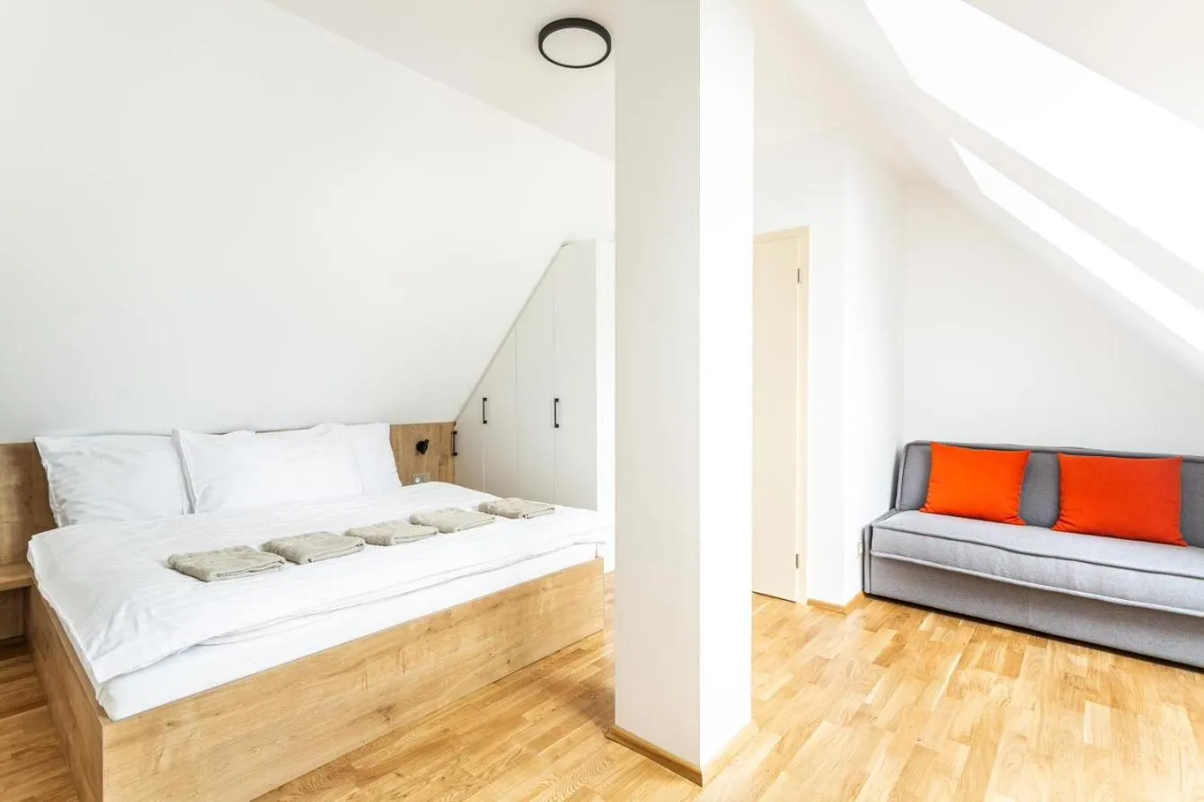 Bed in U Pivovaru - Apartments Boží Dar