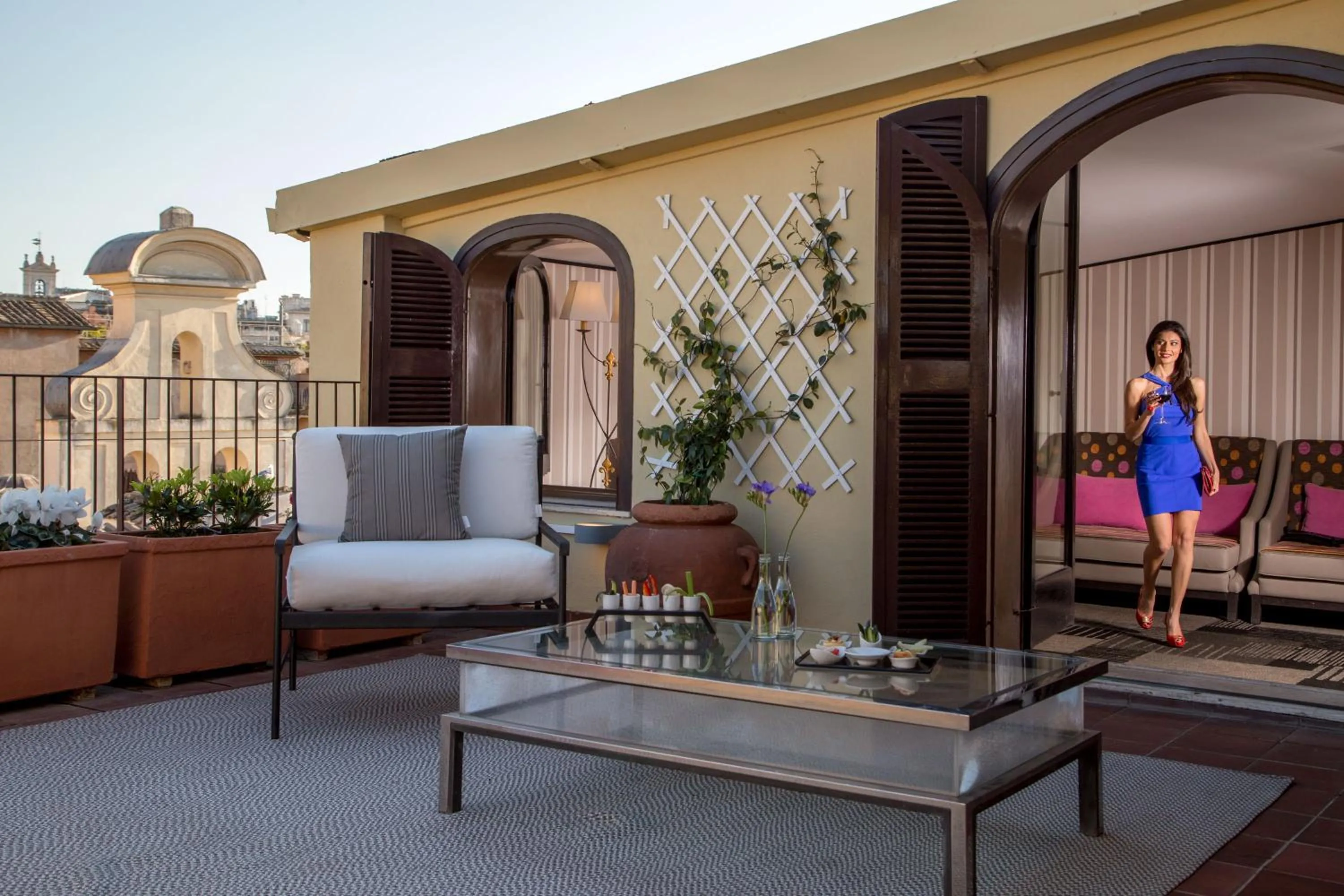 Balcony/Terrace in The Inn at the Spanish Steps Luxury Collection - The Inn at the Spanish Steps