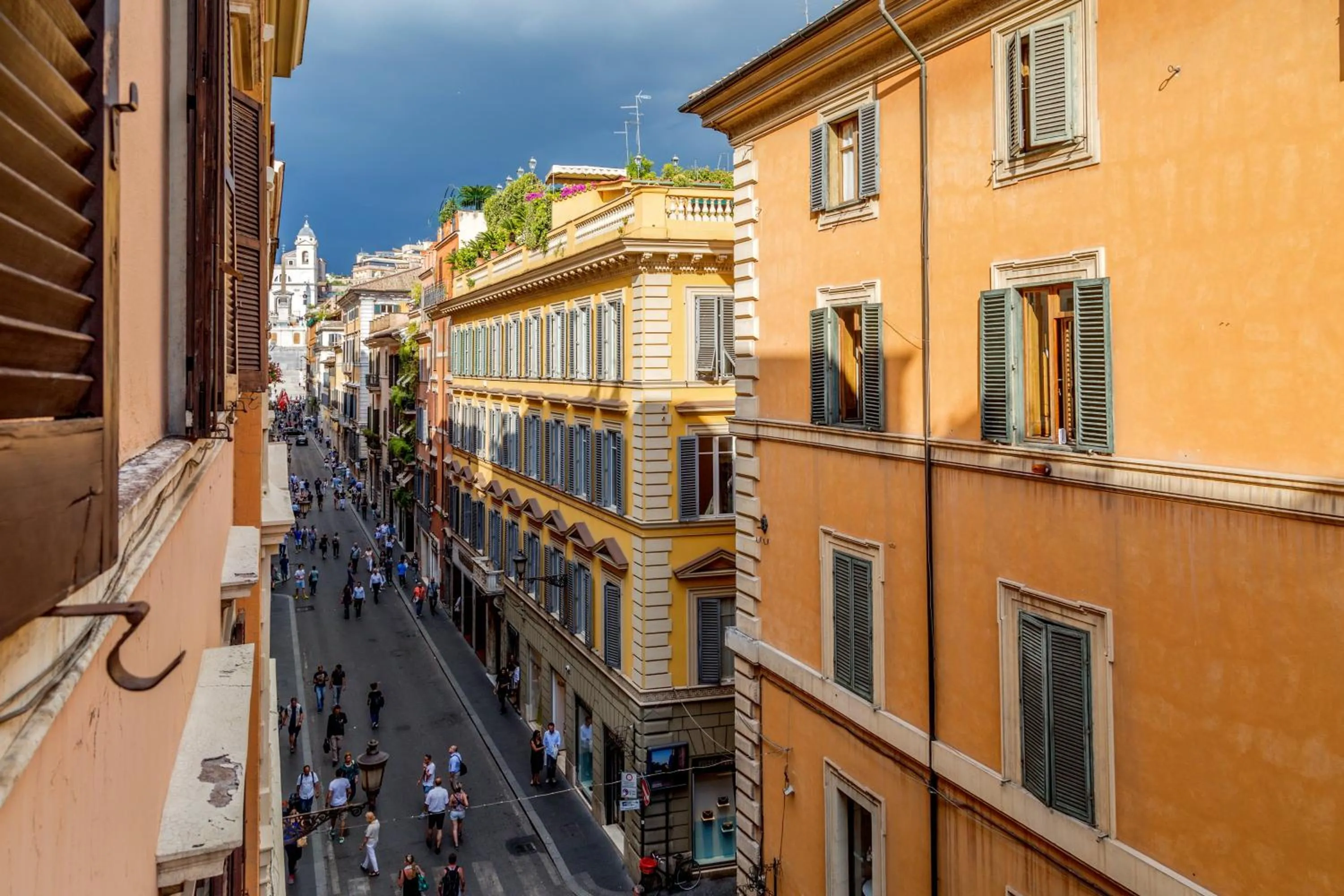 Street view in The Inn at the Spanish Steps Luxury Collection - The Inn at the Spanish Steps