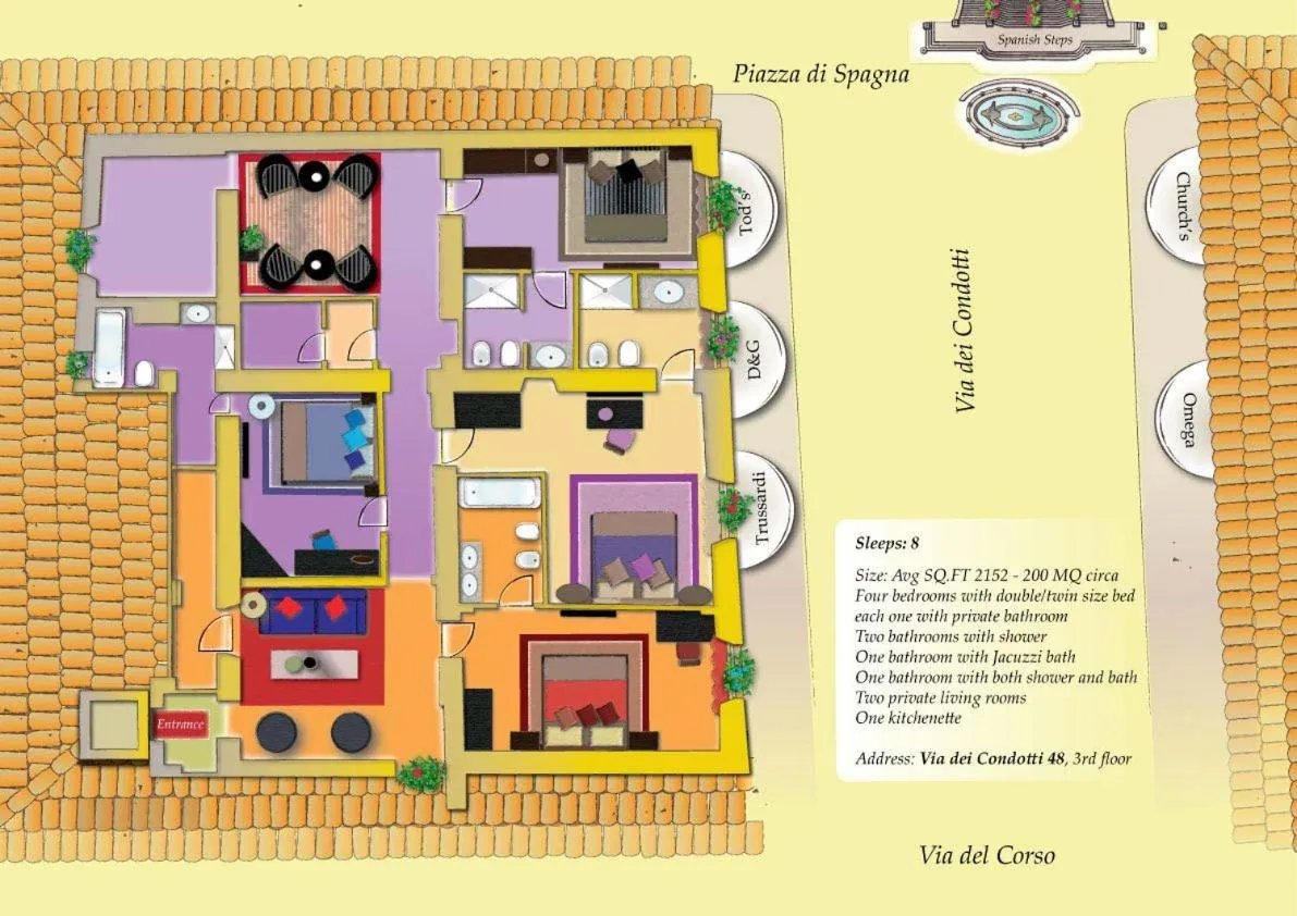 Premium Four-Bedroom Apartment in The Inn at the Spanish Steps Luxury Collection - The Inn at the Spanish Steps