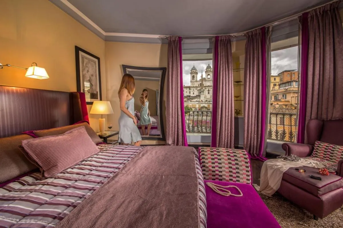 Bed in The Inn at the Spanish Steps Luxury Collection - The Inn at the Spanish Steps