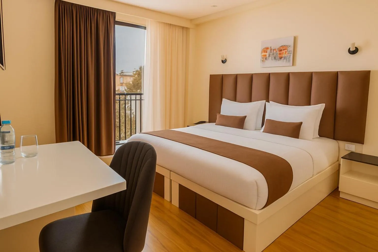 Bed in Hotel Residence Plaza