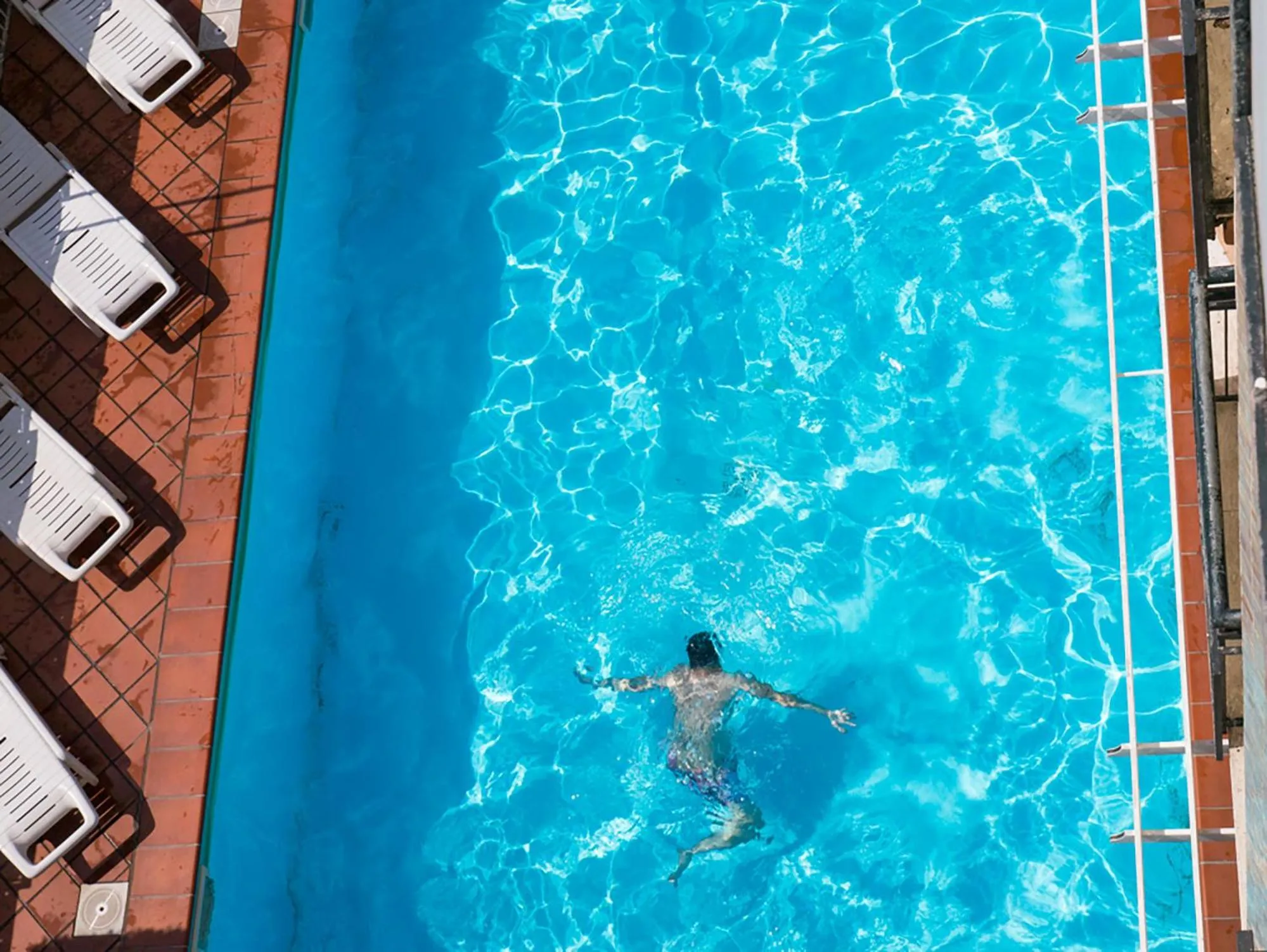 Pool view in Hotel Apis