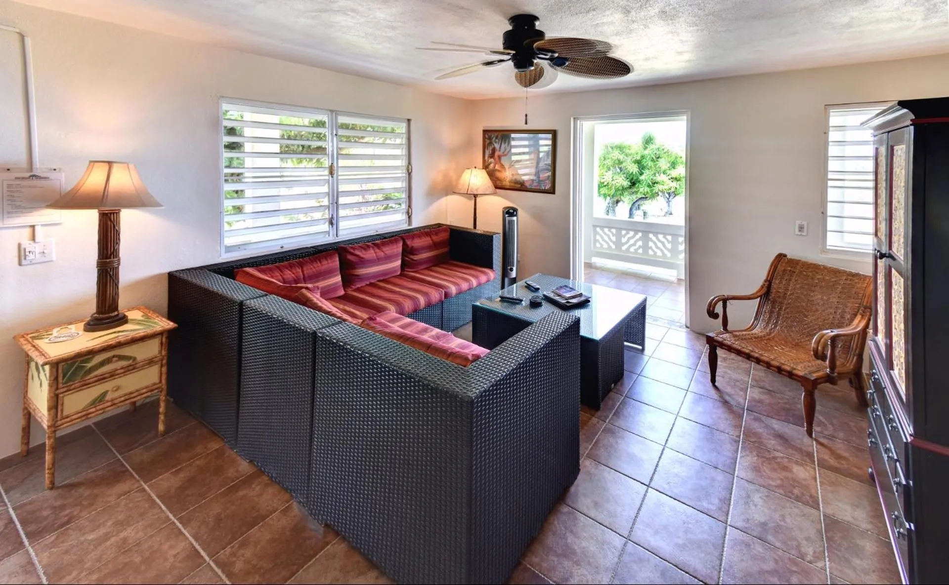 Living room in Hacienda Tamarindo