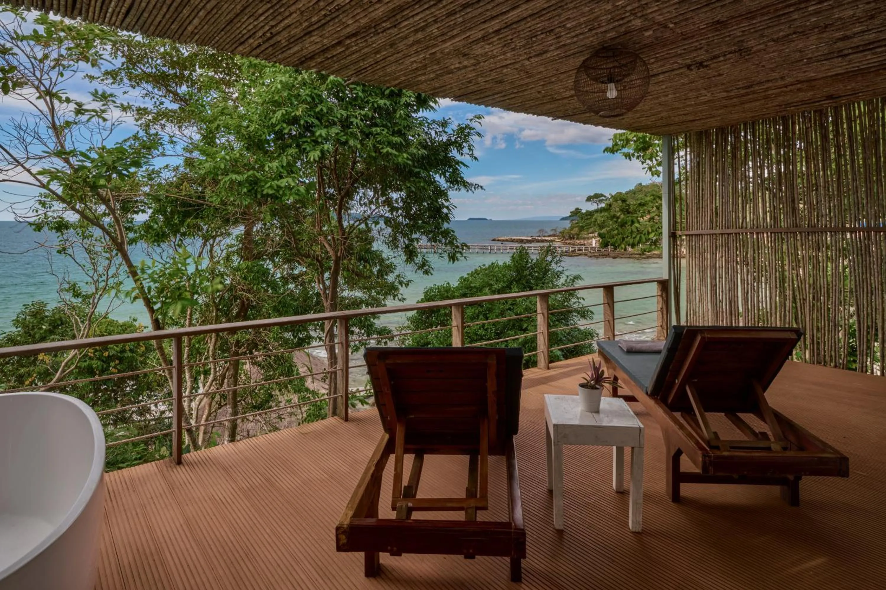 Balcony/Terrace in Koh Sdach Resort by EHM