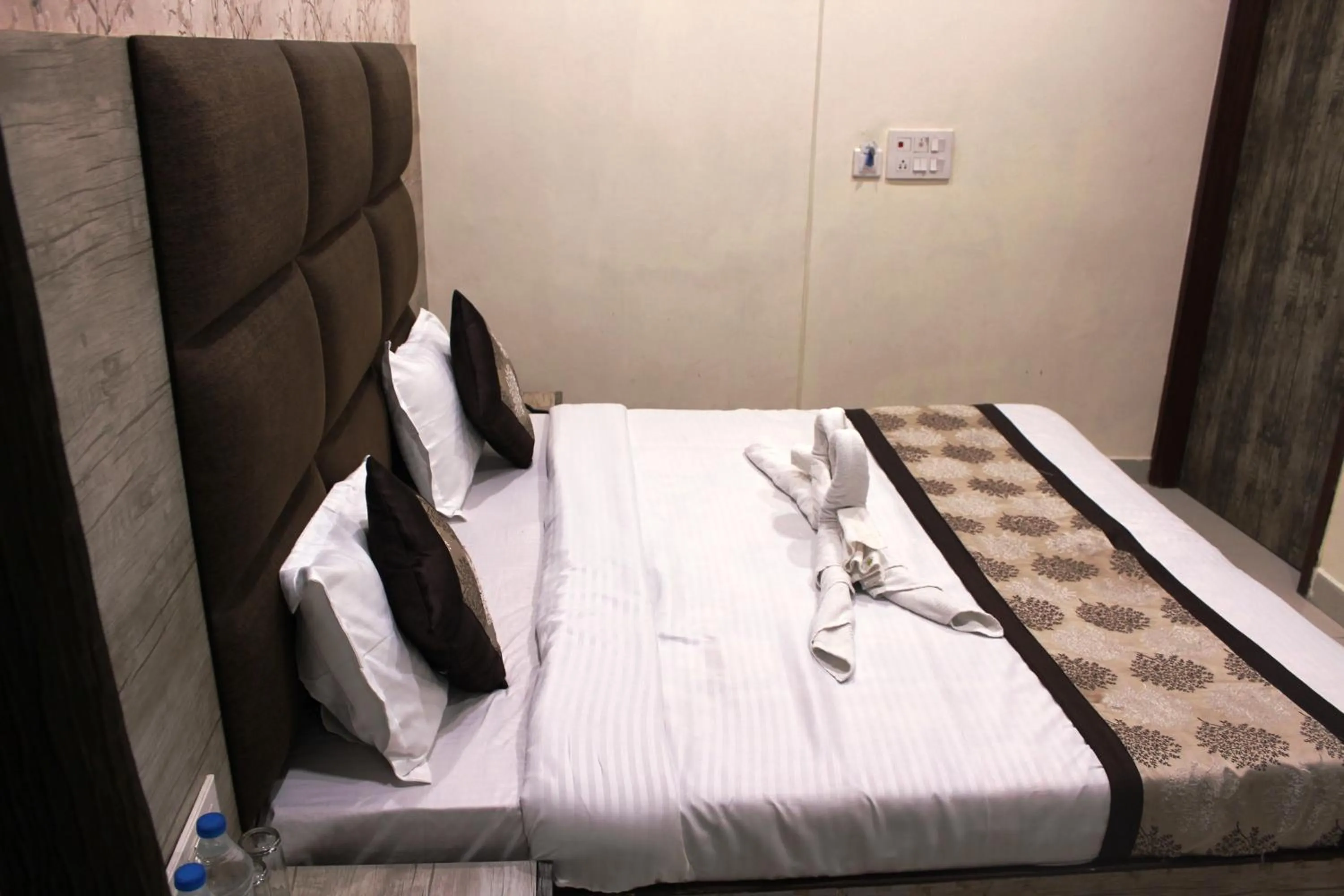 Photo of the whole room, Bed in Shree Krishna Hotels