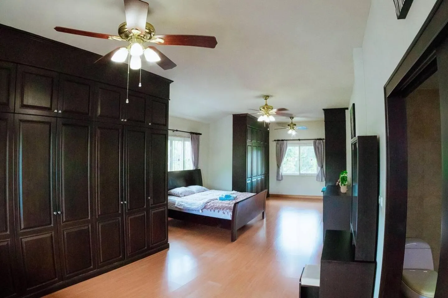 Bed in Captivating 3-Bed Villa in Muang Pattaya