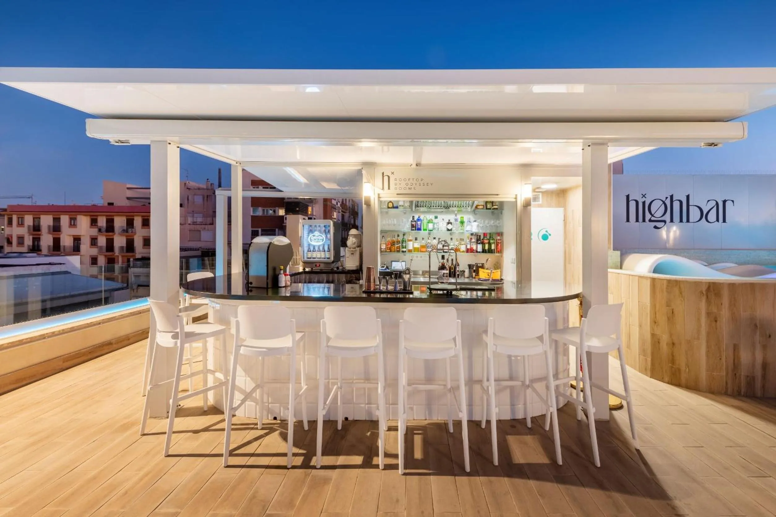 Lounge or bar in Odyssey Rooms Alicante