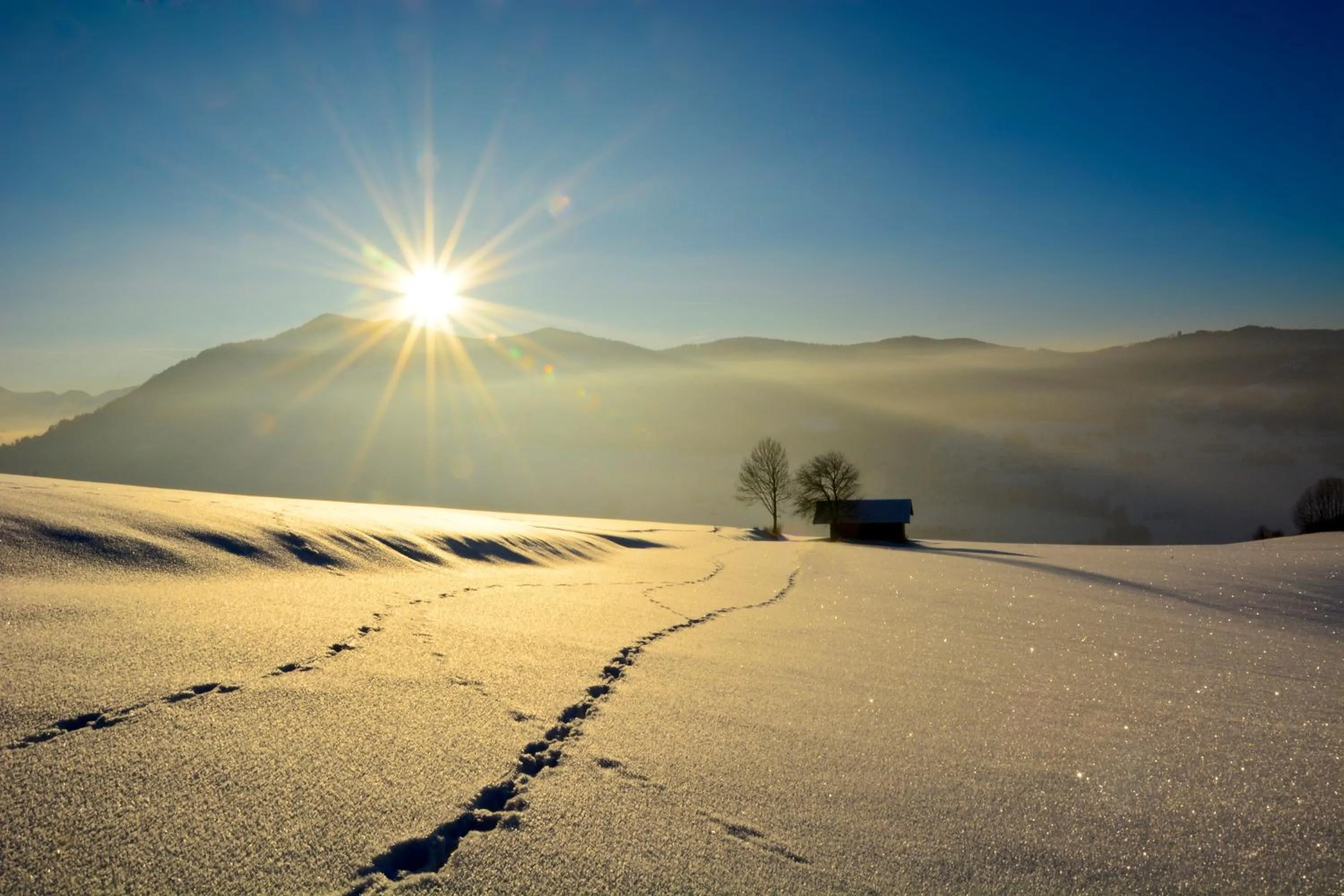 Winter in das mondsee