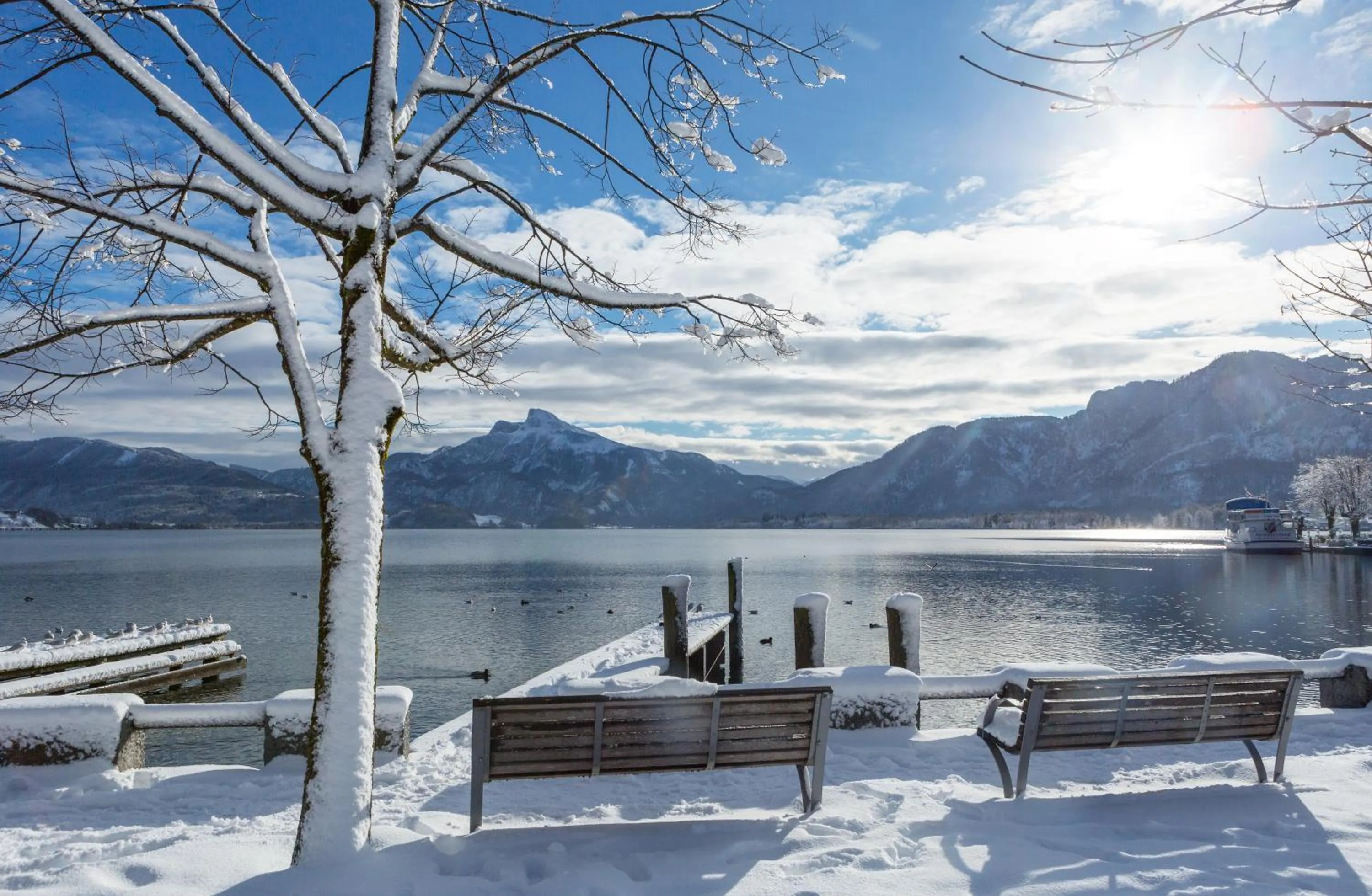 Winter in das mondsee