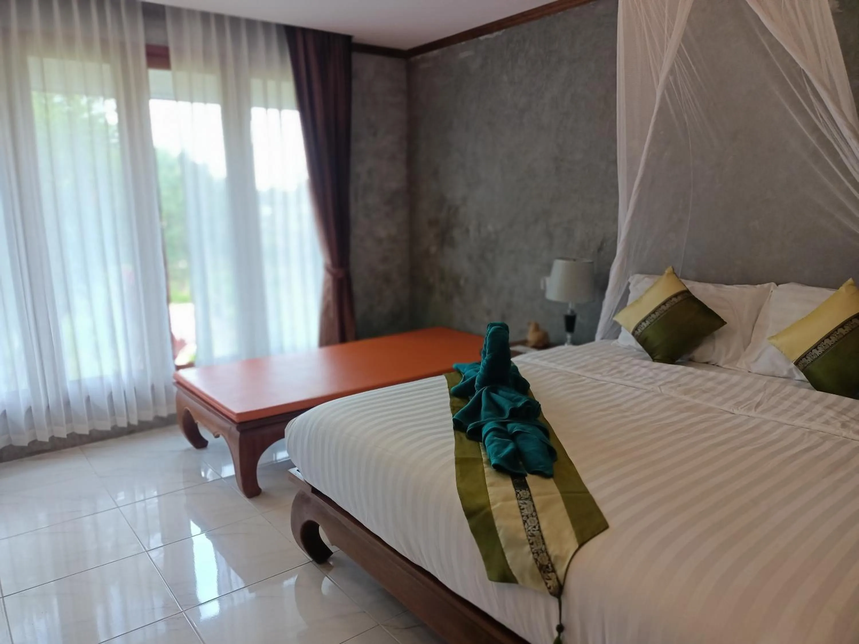 Bed in The mantra resort