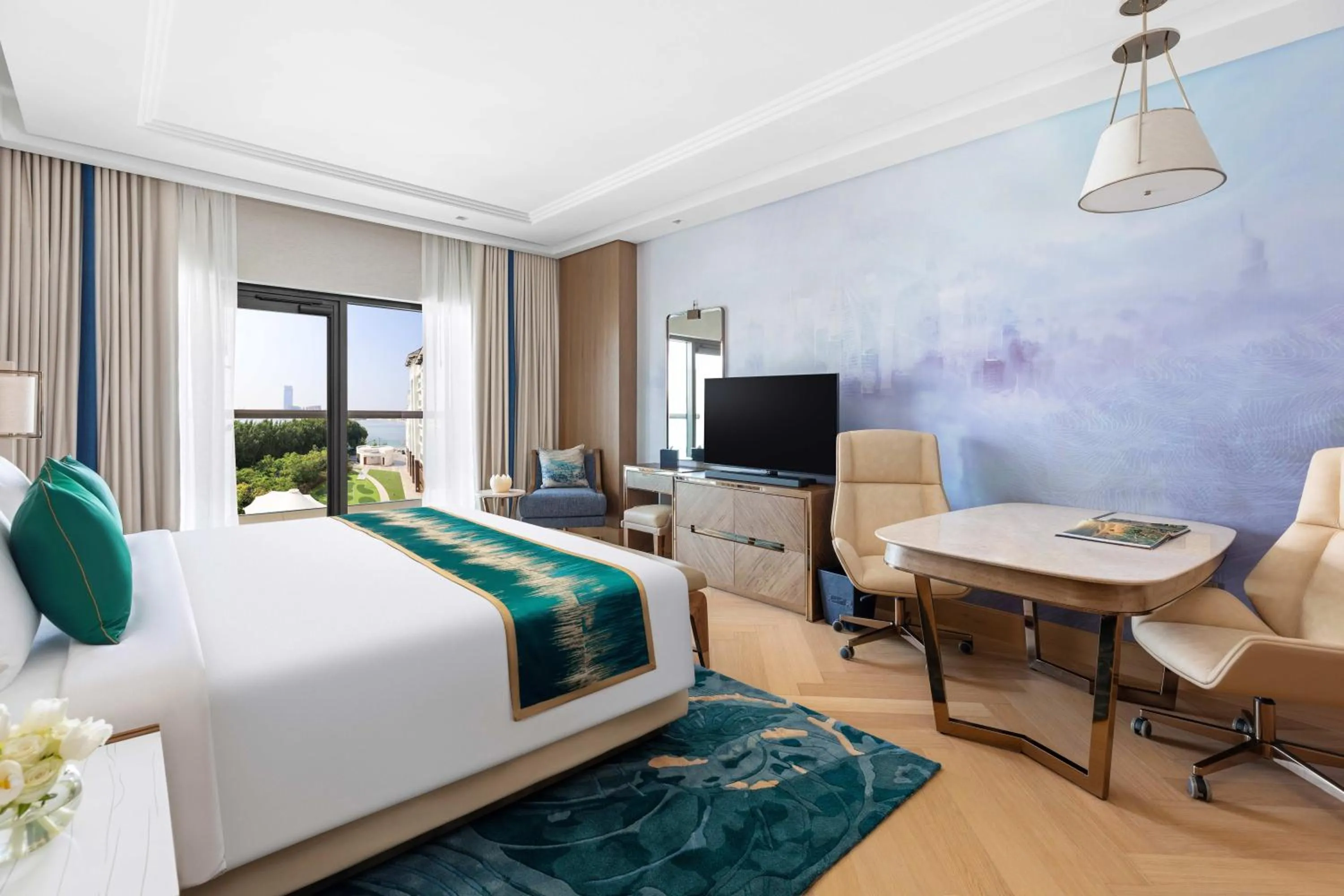 Bedroom, Bed in Taj Exotica Resort & Spa, The Palm, Dubai