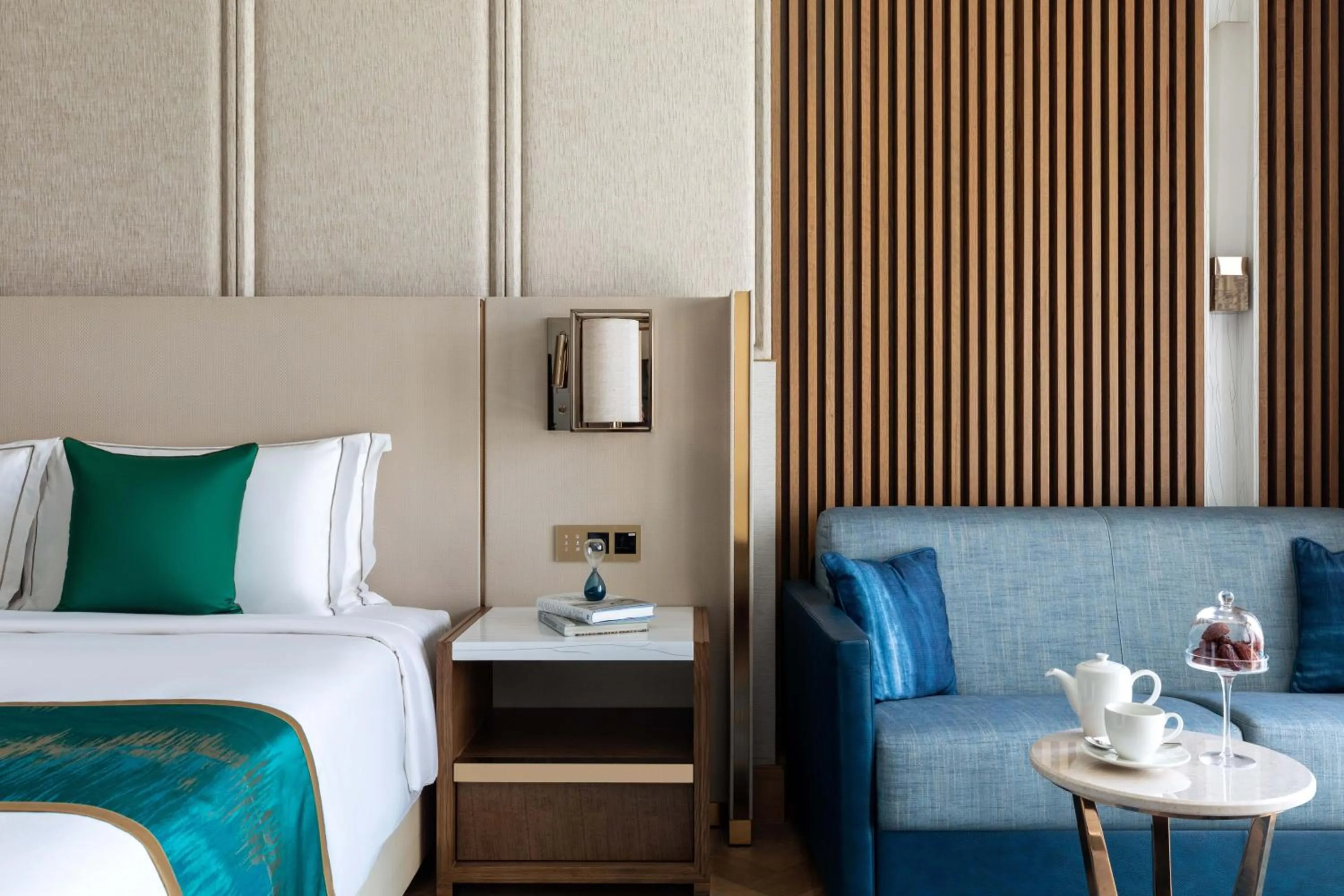 Bed in Taj Exotica Resort & Spa, The Palm, Dubai