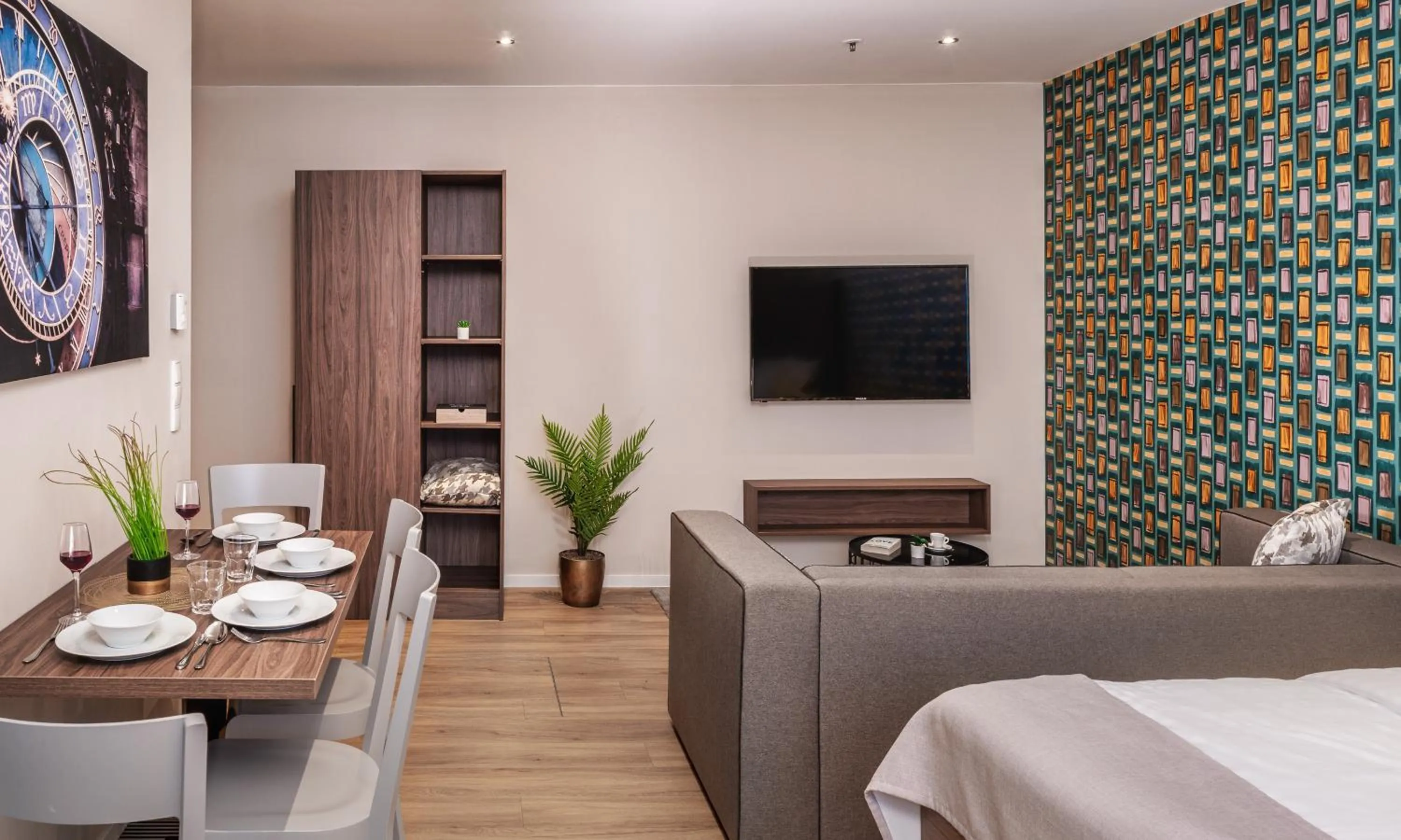 Seating area in VN17 Rooftop Suites by Adrez