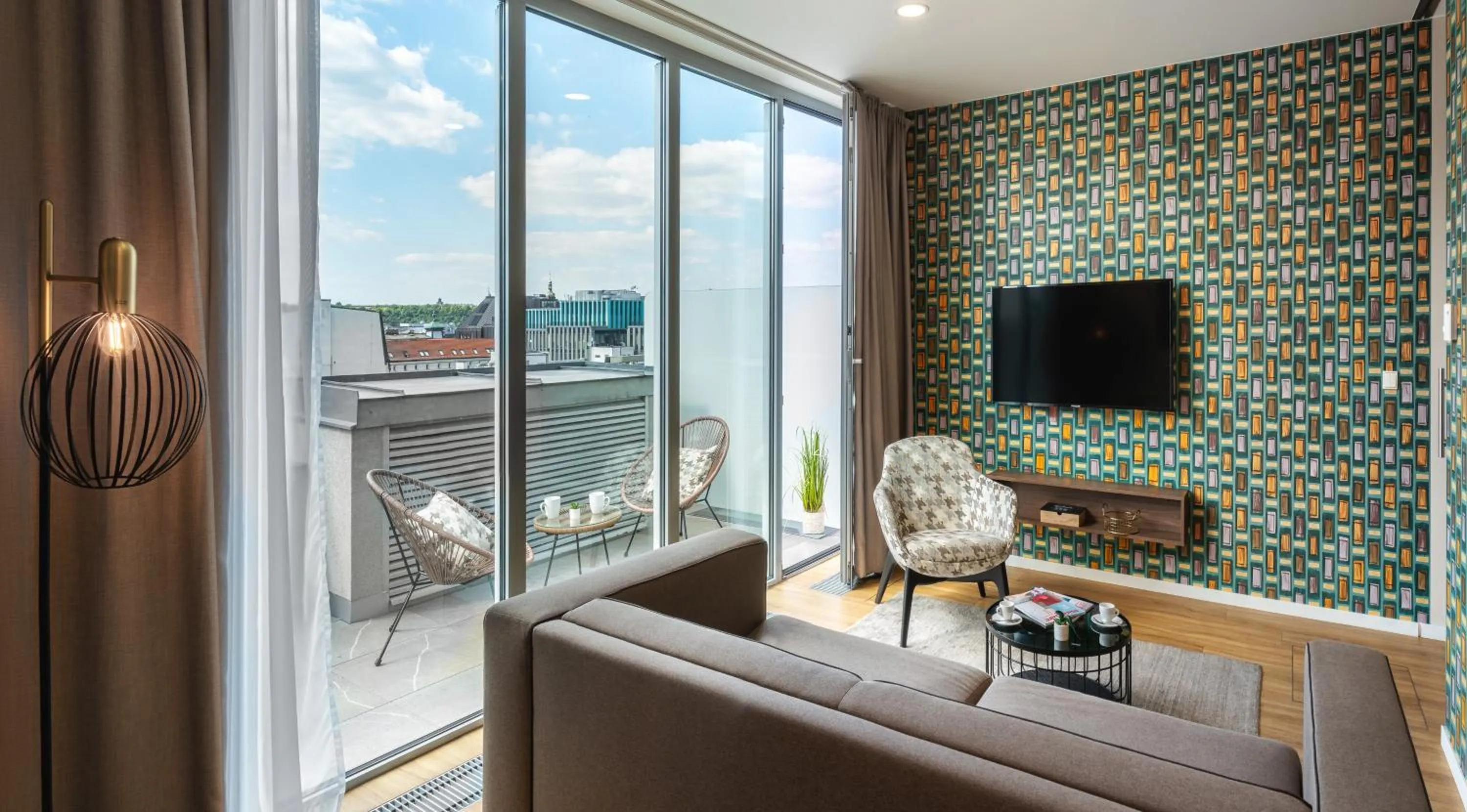 TV and multimedia in VN17 Rooftop Suites by Adrez