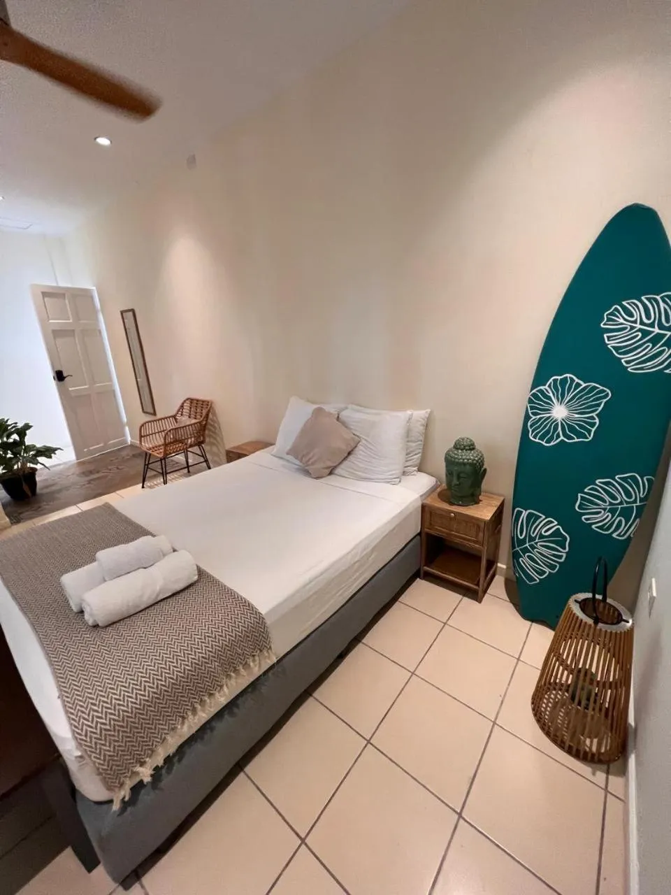 Bed in Zulu Surf Hotel Tamarindo