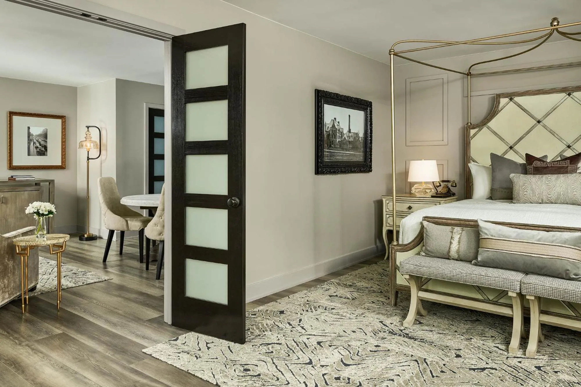 Living room, Bed in Carnegie House