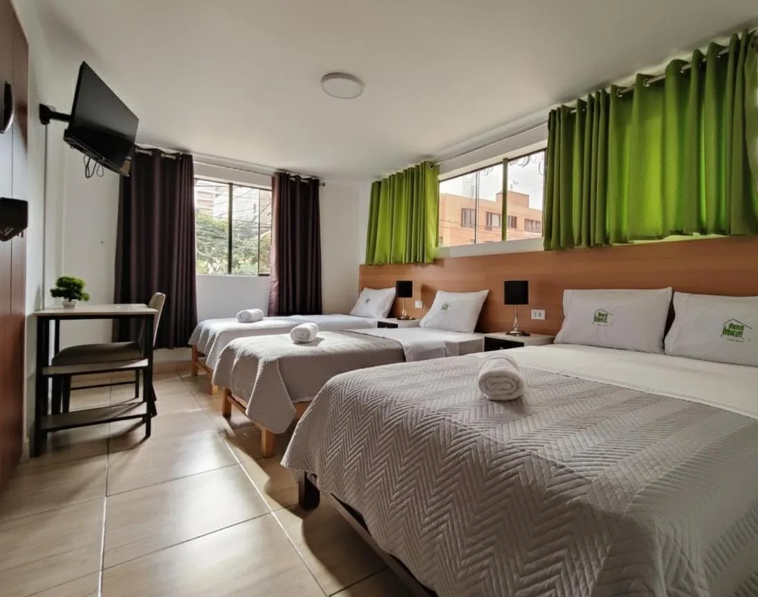 Photo of the whole room, Bed in Green House