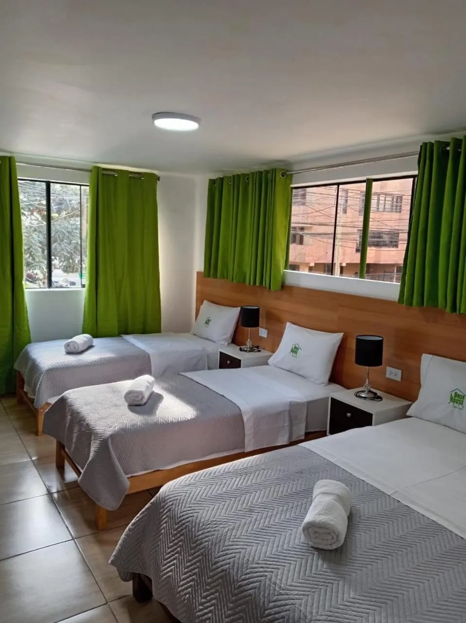 Photo of the whole room, Bed in Green House