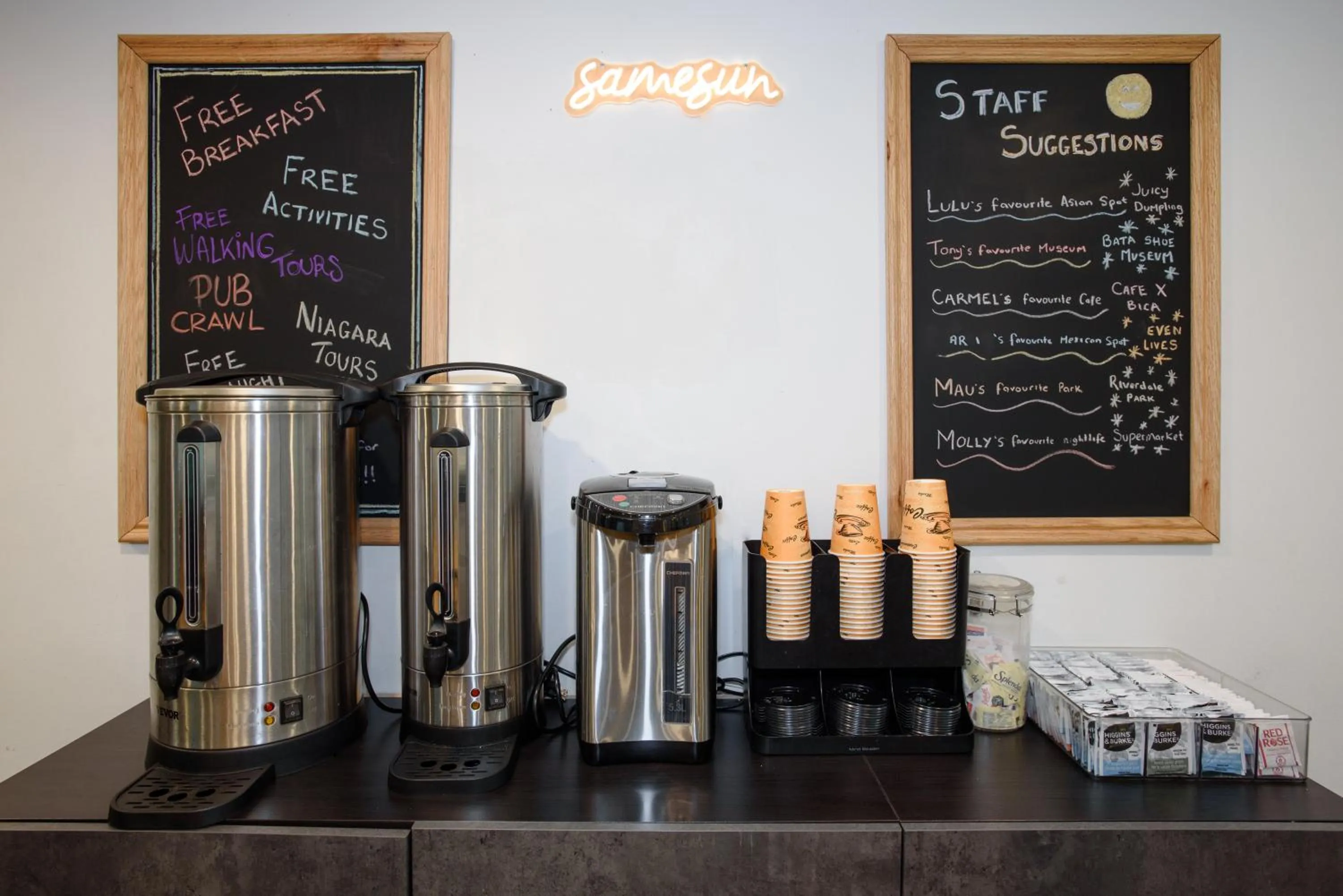 Coffee/tea facilities in Samesun Toronto