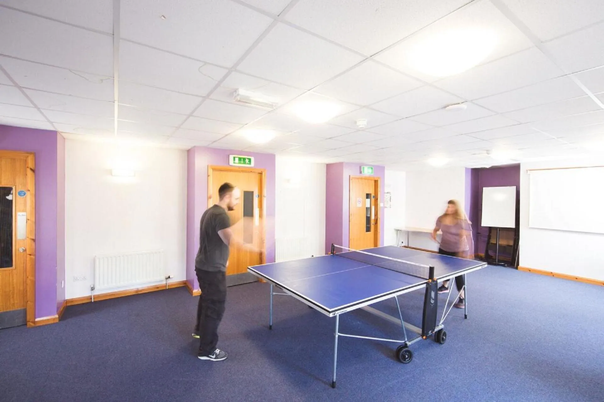 Table Tennis in Bushmills Youth Hostel