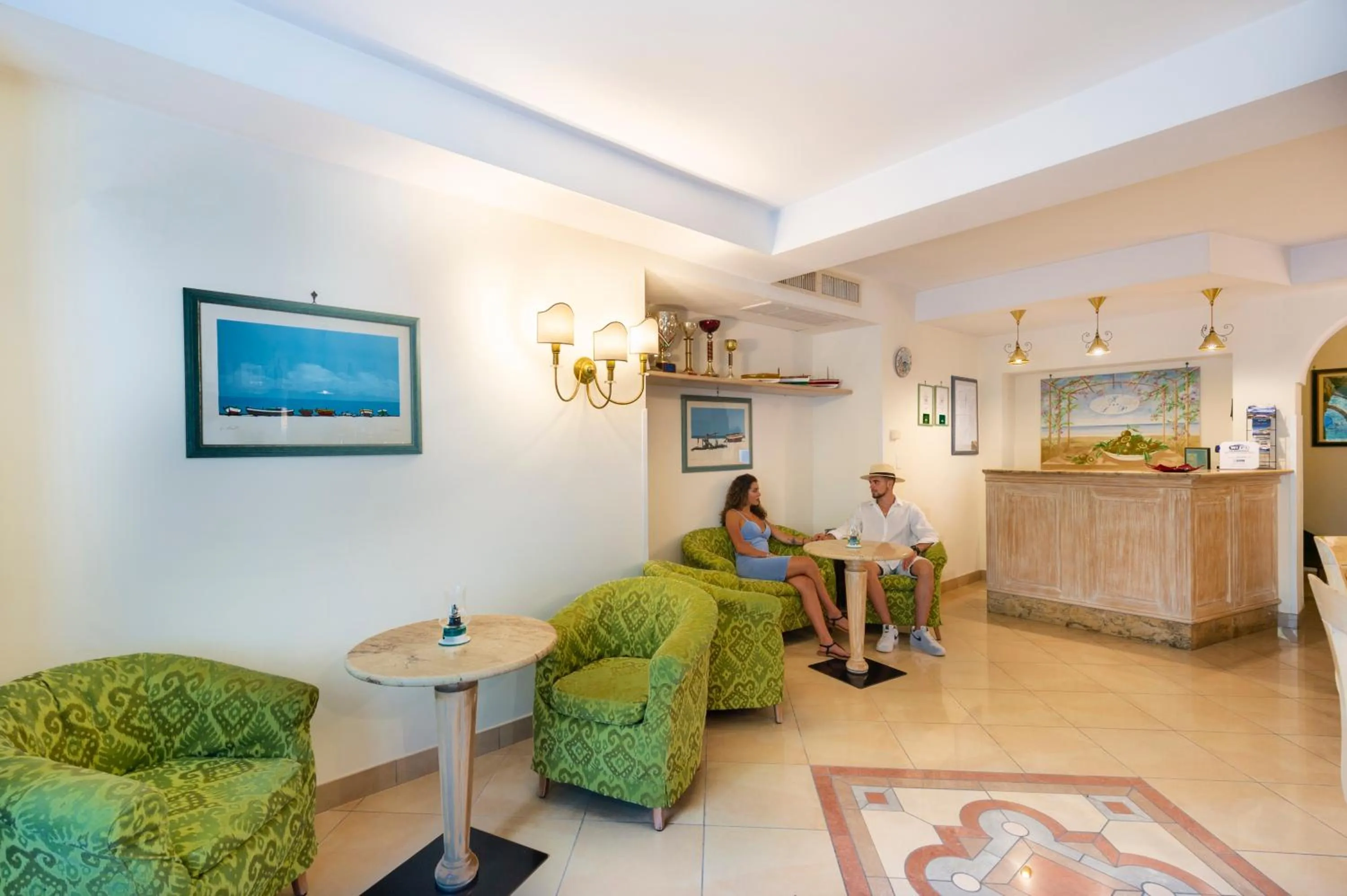 Lobby or reception in Hotel La Pergola