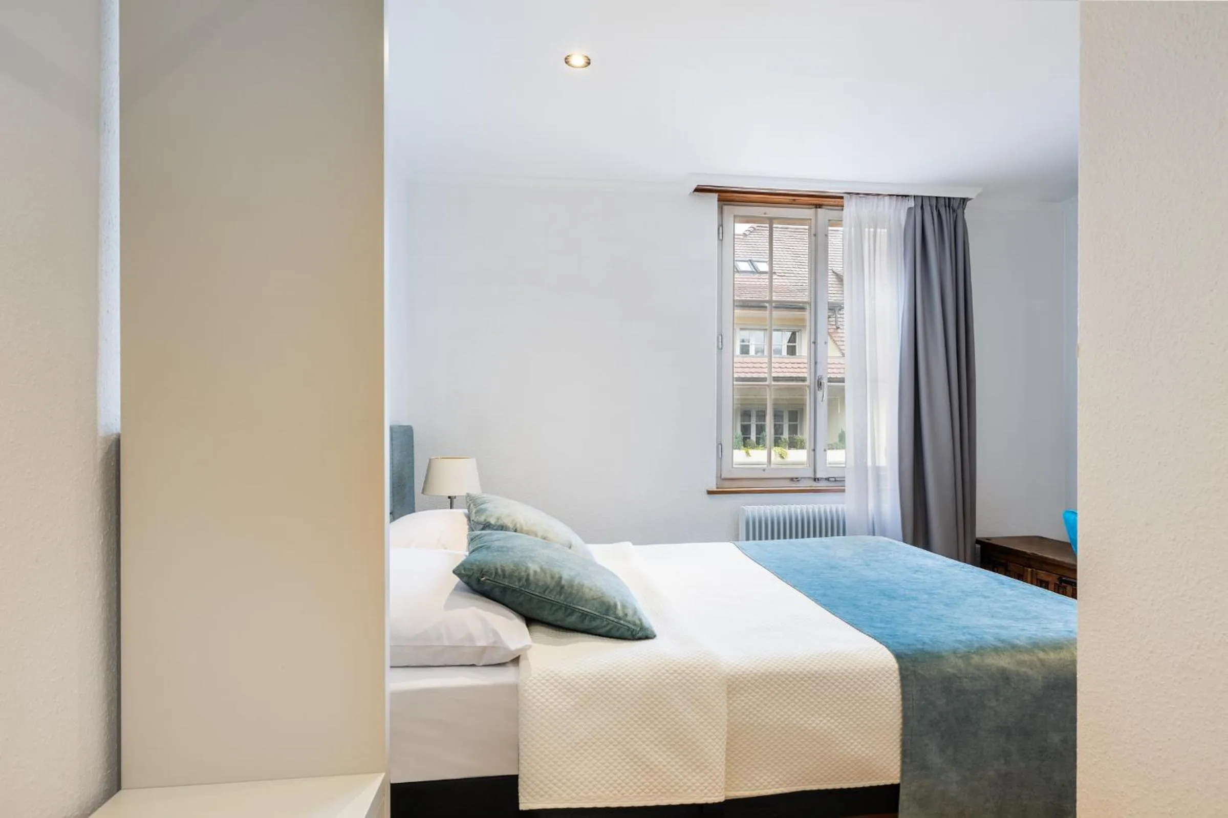 Bed in Hotel Rheingerbe