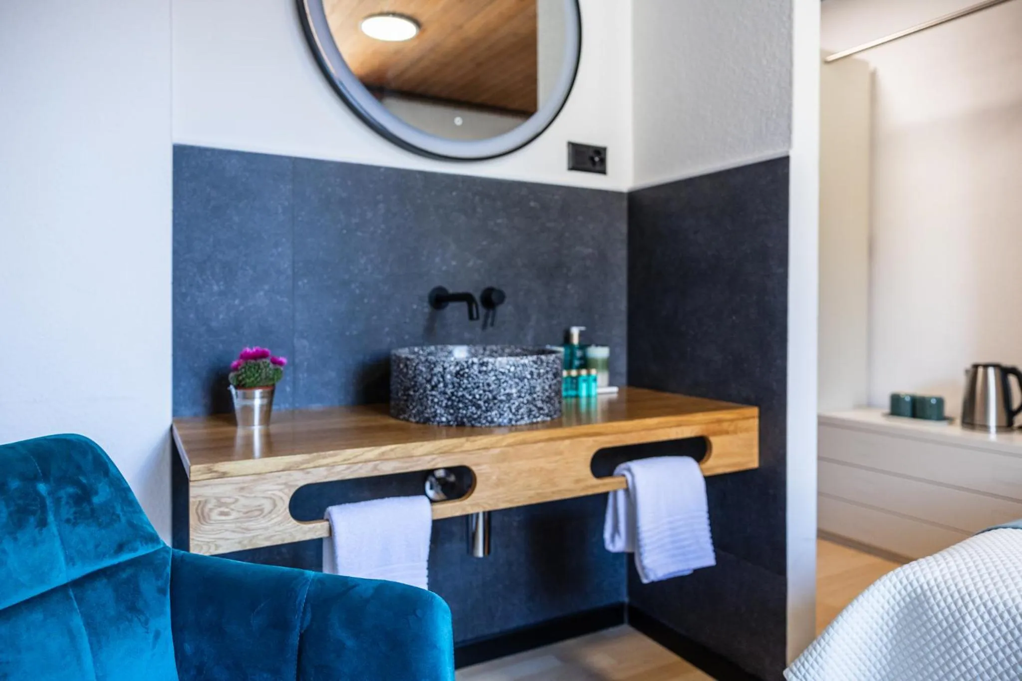 Bed in Hotel Rheingerbe