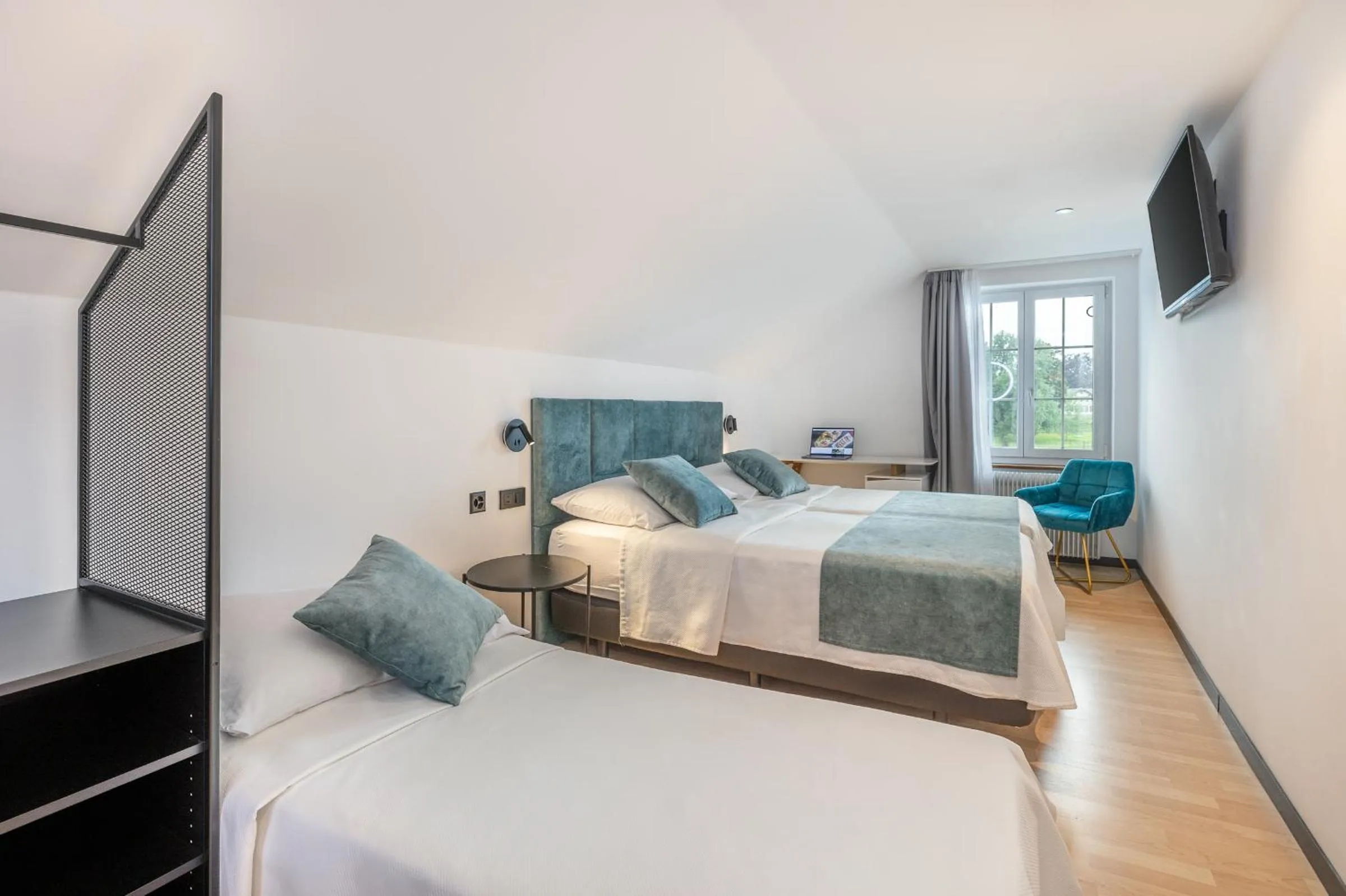 Bed in Hotel Rheingerbe